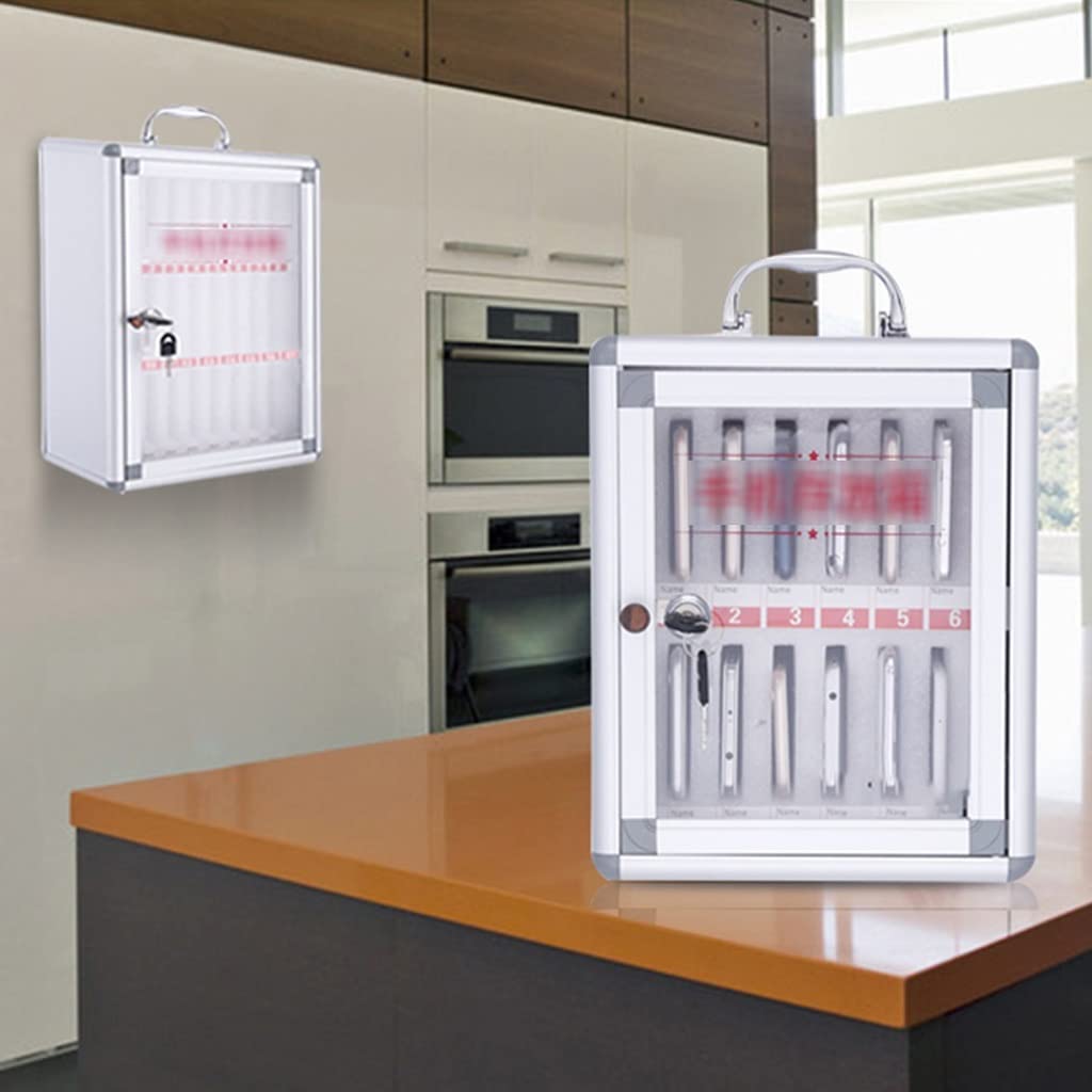 Wall Mounted Mobile Phone Storage Cabinet - 12 to 60 Slot Protective Organizer Box for Factory, School & Office | Secure Device Management for Classrooms, Workplaces & Public Spaces