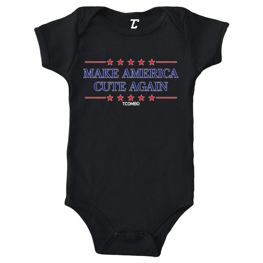 Make America Cute Again - MAGA Trump Baby Bodysuit | Patriotic Onesie for Infants & Toddlers | Perfect for 4th of July, Political Rallies & Family Photos