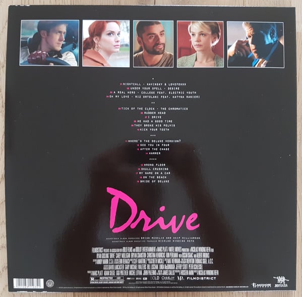 Drive Original Motion Picture Soundtrack by Cliff Martinez - Limited Edition 2xLP Vinyl Album with Collectible Pin (Near Mint Condition) - Perfect for Movie Lovers & Vinyl Collectors