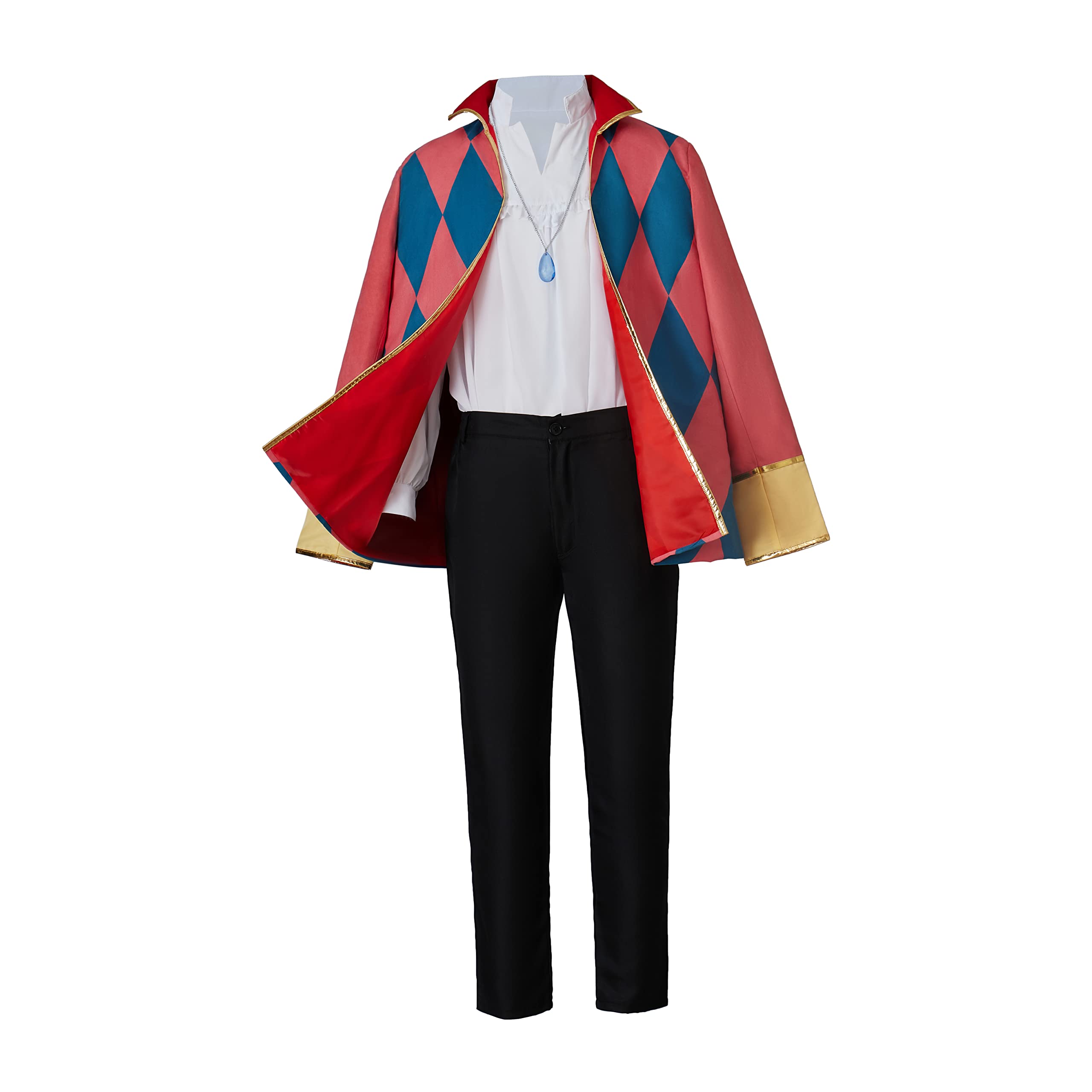 Men's Anime Cosplay Costume Jacket & Accessories Full Set - DIY Cosplay Outfit for Conventions, Halloween & Themed Parties