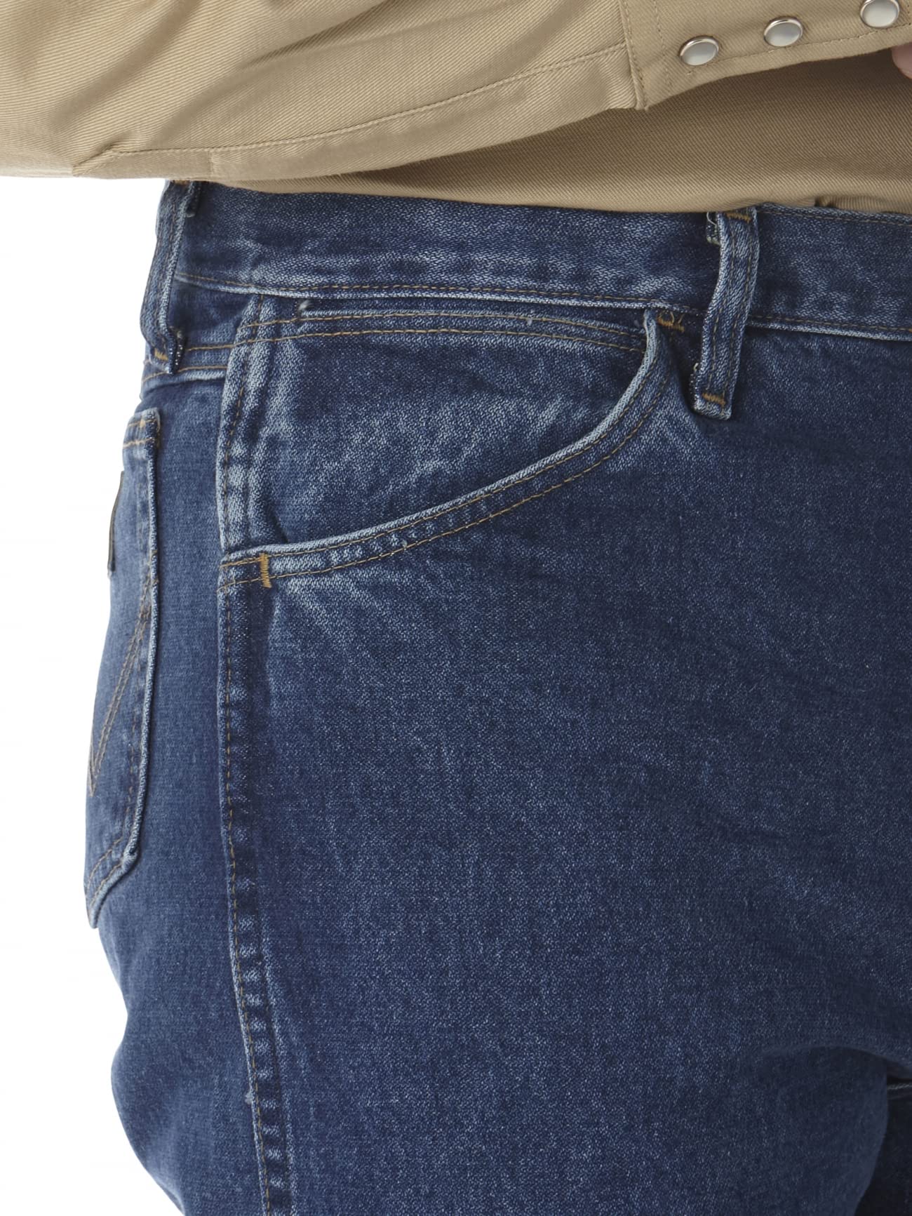 Wrangler Men's Flame Resistant Original Fit Jeans - Durable Workwear for Construction, Oilfield & Industrial Safety Use