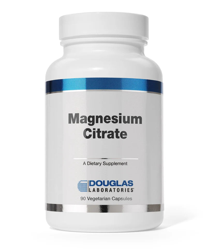 Douglas Labs Magnesium Citrate Supplement - 120 Capsules for Muscle Relaxation, Sleep Support & Heart Health | Vegan, Non-GMO | Ideal for Athletes, Stress Relief & Daily Wellness