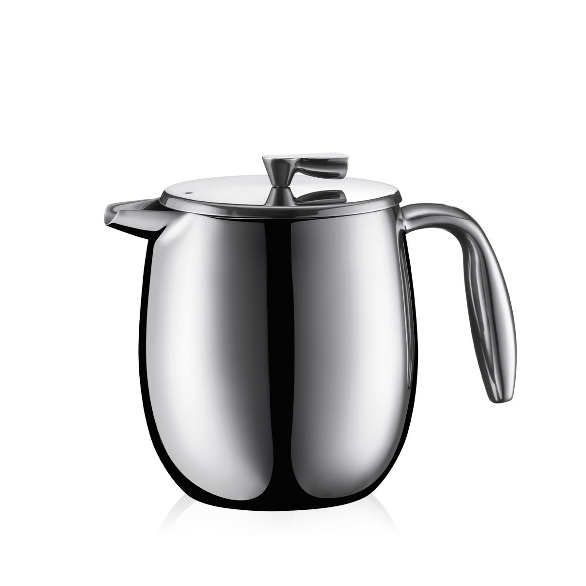Bodum Columbia French Press Coffee Maker - 4 Cup (17oz/0.5L) Double Wall Stainless Steel - Perfect for Home, Office & Camping Coffee Brewing