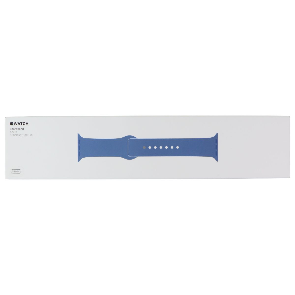 Apple Watch 38mm/40mm/41mm Sport Band - Azure Blue Silicone Replacement Strap for Apple Watch Series 1-9 & SE | Perfect for Workouts, Running & Everyday Wear