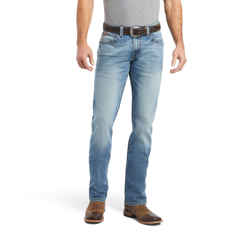 Ariat Men's M4 Relaxed Madera Straight Jean in Shasta - Comfortable & Durable Western Denim for Work, Riding & Casual Wear