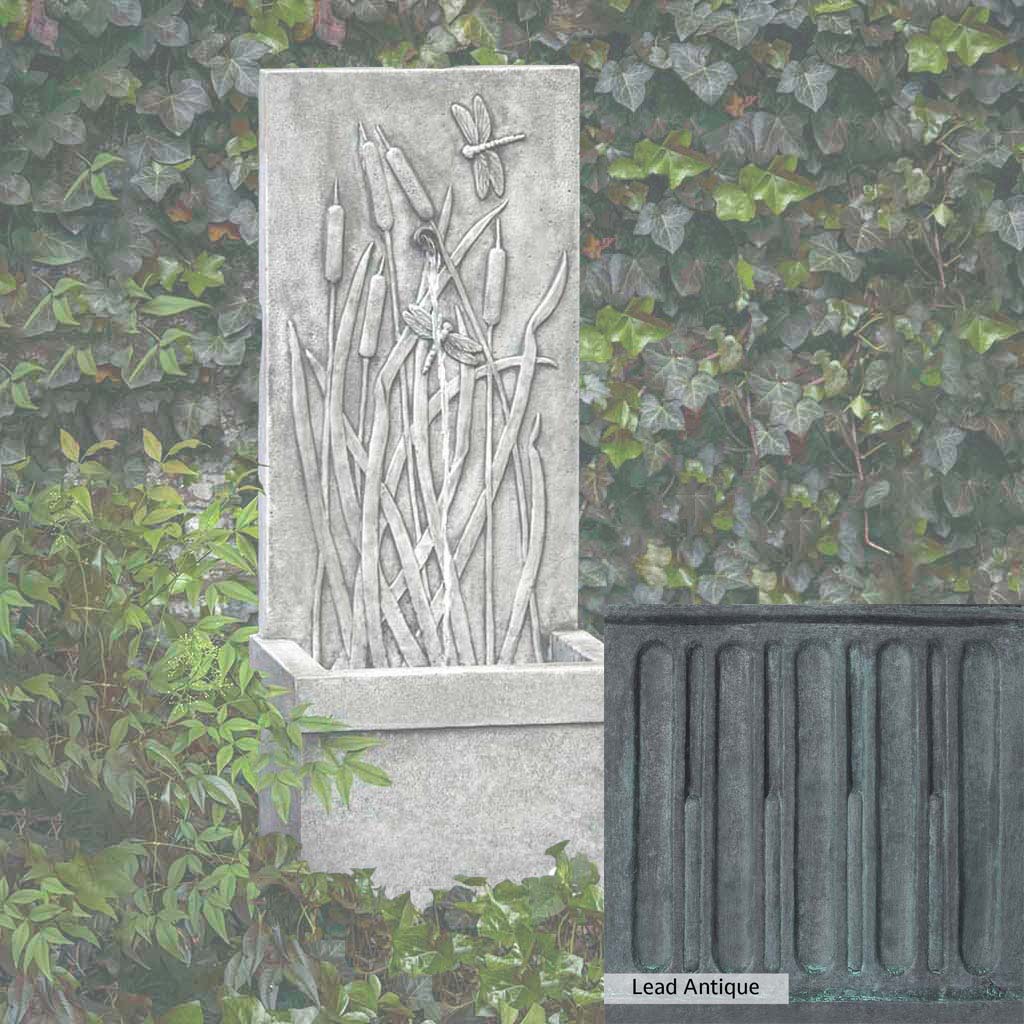 Campania International Dragonfly Wall Fountain - Outdoor Garden Water Feature for Patio, Yard, and Backyard Decor - Relaxing Zen Waterfall for Home & Garden