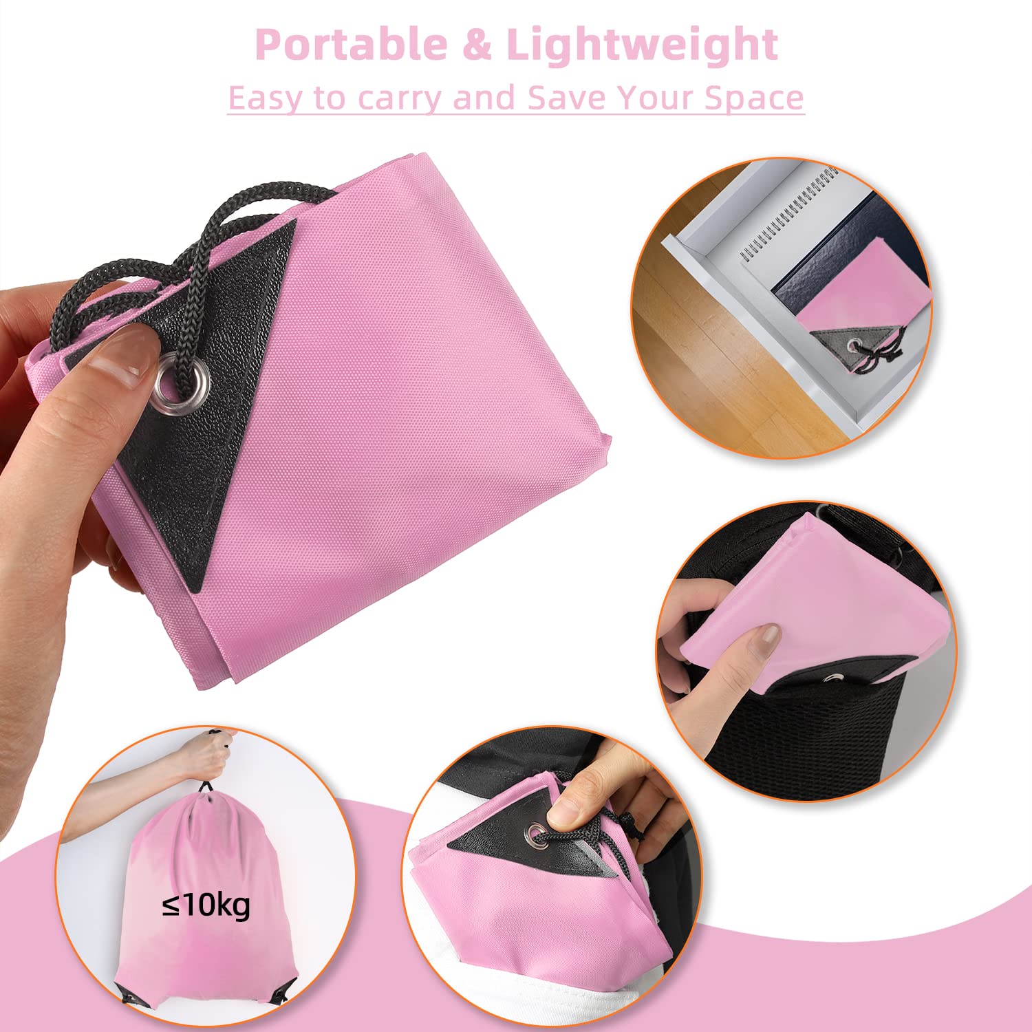 GoodtoU 48-Pack Drawstring Backpacks - Bulk Pink Gym Bags for Women & Girls, Lightweight Sports Backpack for Gym, Travel, Beach & School Activities