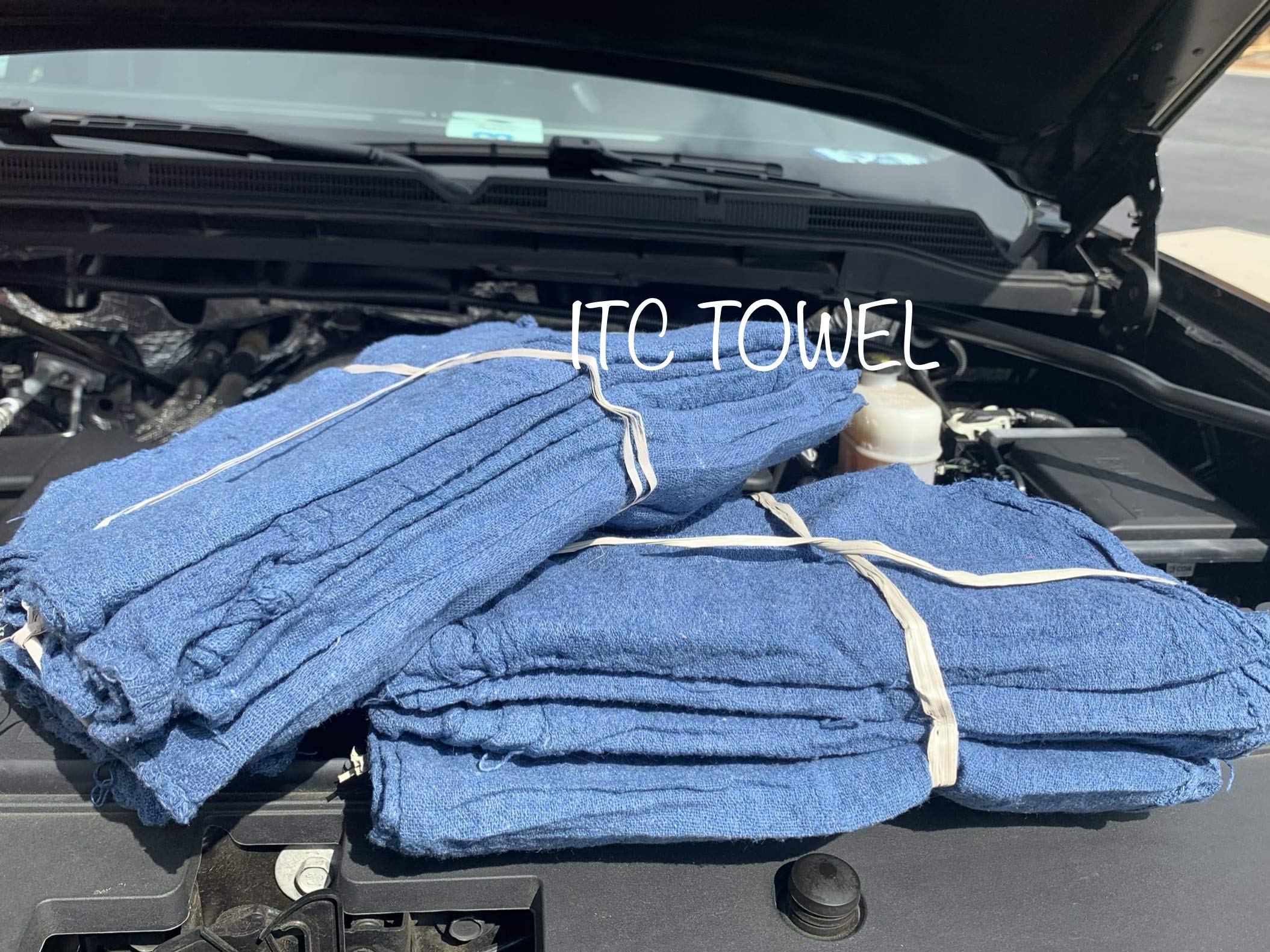 1000 Blue Shop Towels - Premium 14x14 Inch Auto Mechanic Rags for Cleaning, Polishing & Workshop Use | Heavy-Duty Absorbent Industrial Towels for Garage, Automotive & Home Improvement Projects