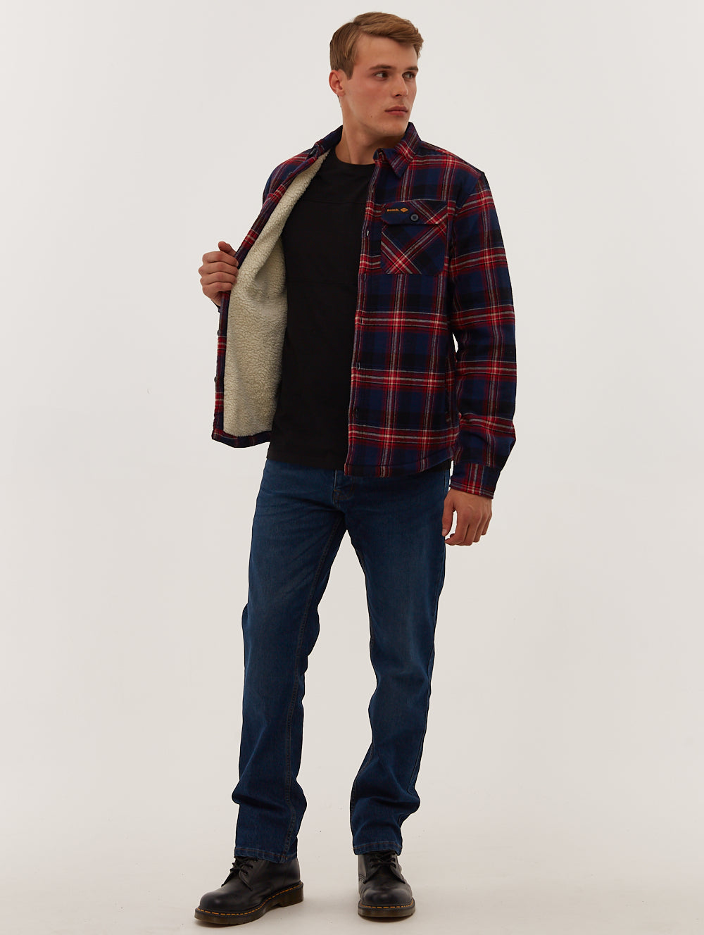 Marconi Men's Flannel Checkered Shirt - Soft Plaid Long Sleeve Button Down for Casual Wear & Outdoor Activities