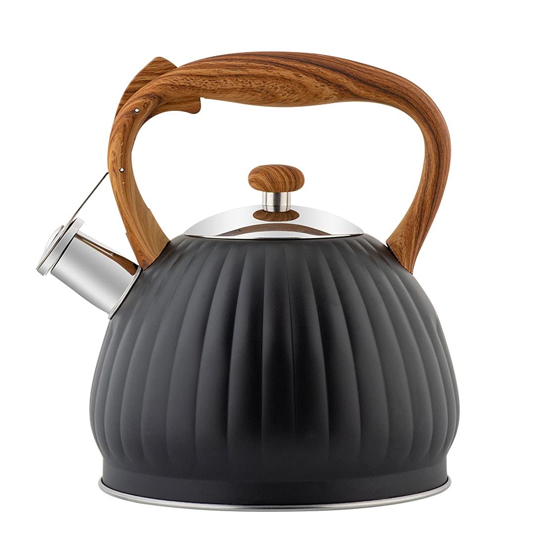 Premium Stainless Steel Whistling Tea Kettle - 3.5L Stovetop Teapot with Heat-Resistant Handle & Loud Whistle, Rust-Proof & Food Grade Safe for Gas, Electric & Induction Cooktops - Perfect for Home, Office & Camping Tea Brewing