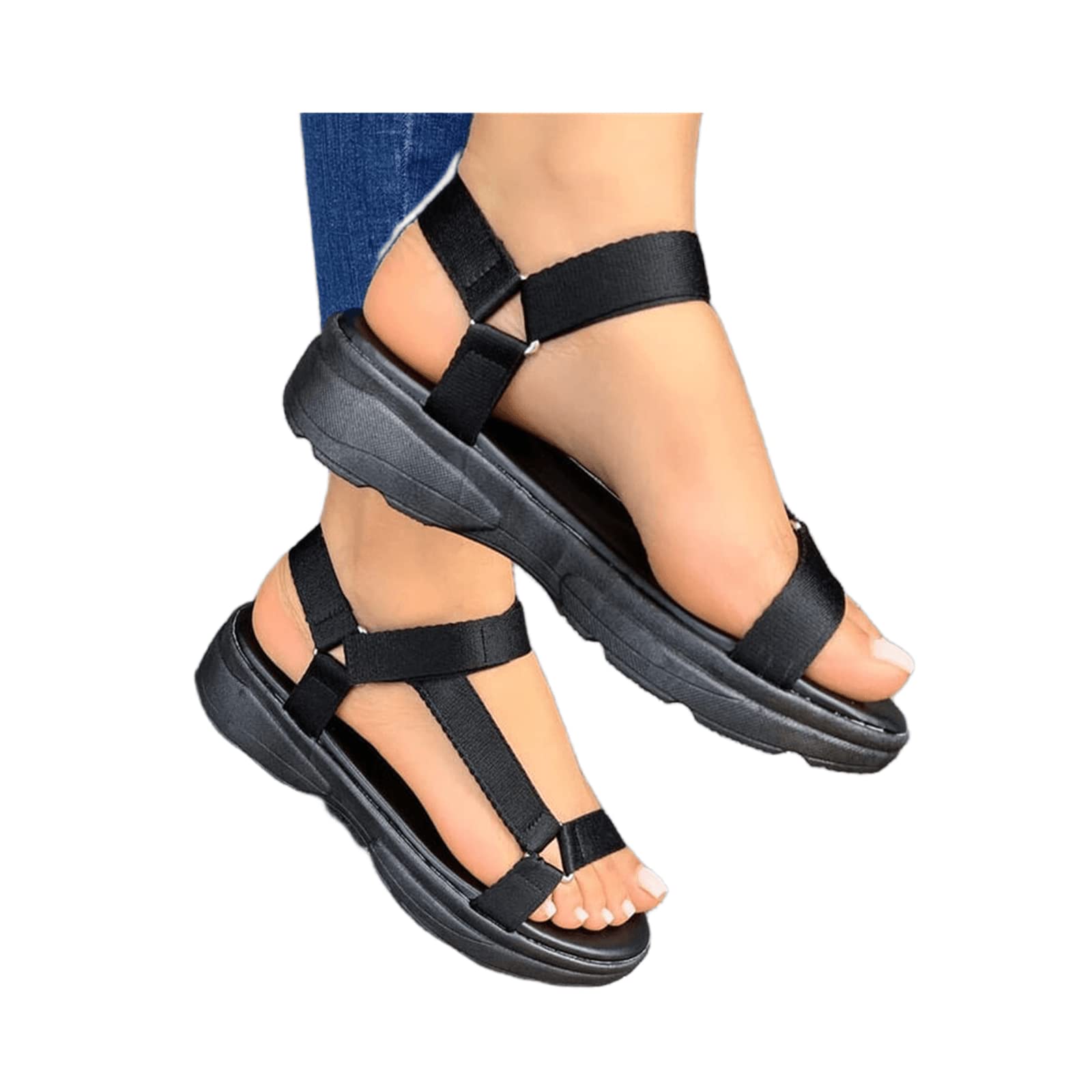 **Lausiuoe Women's Waterproof Hiking Sandals – Wide Width Comfort Walking Sandals for Beach, Poolside & Outdoor Travel – Perfect for Hiking, Swimming & Summer Adventures**
