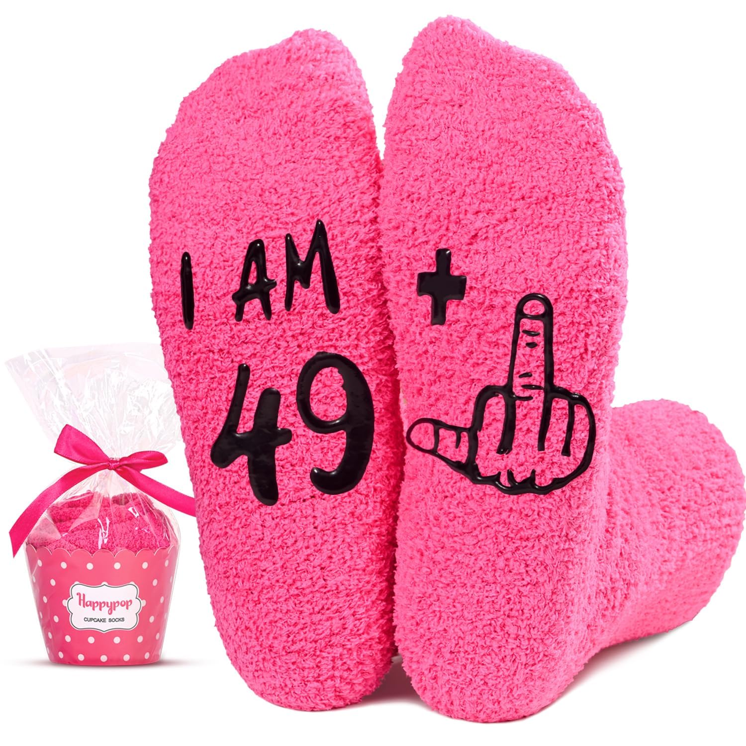 HappyPop Funny 50th Birthday Gifts for Women - Novelty Socks for 45-50 Year Old Women | Perfect 50th Birthday Party Favors & Humorous Gifts for Mom, Wife, Sister