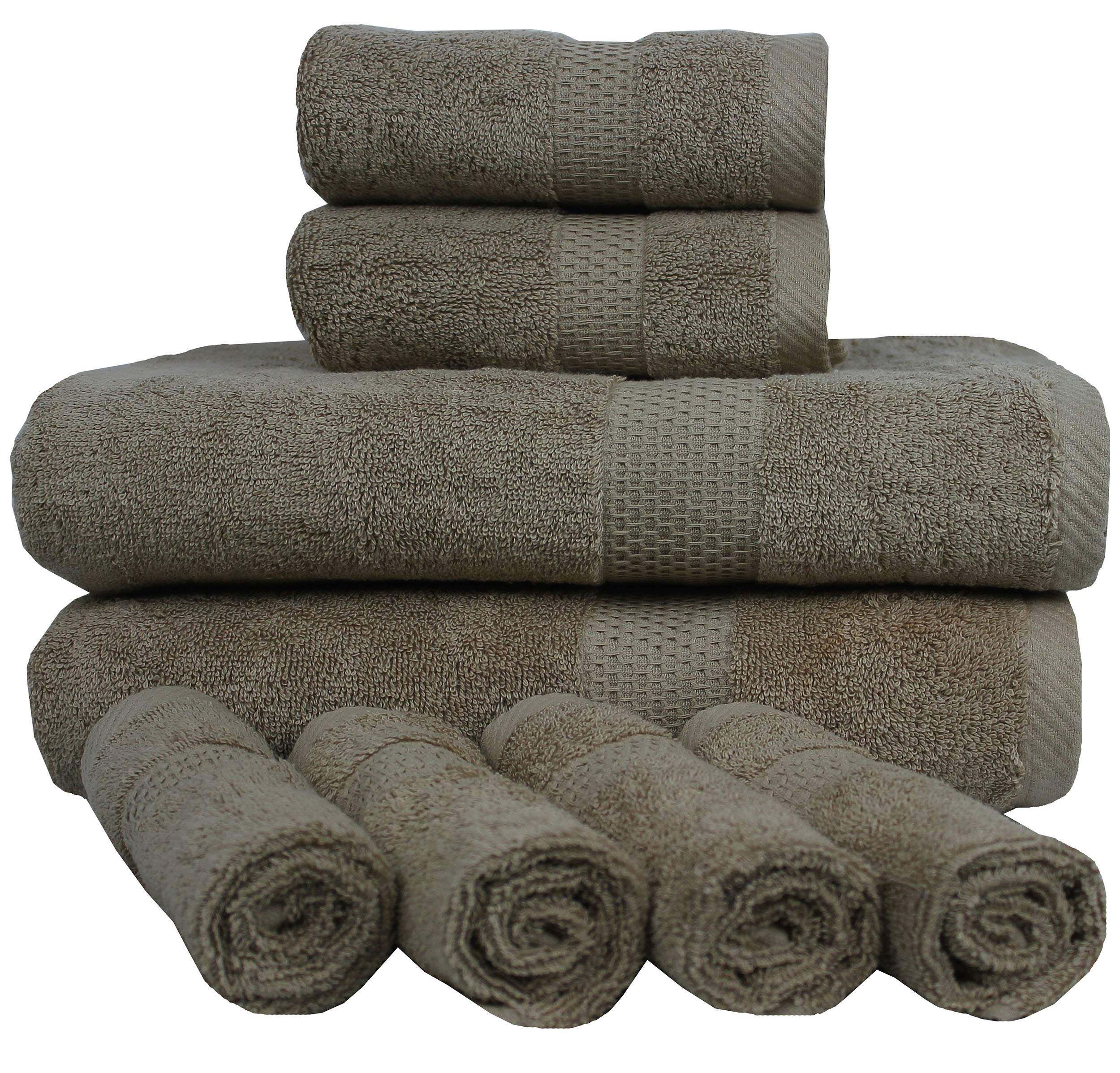 8-Piece Luxury Towel Set - 100% Combed Cotton Bath, Hand & Face Towels | Ultra Soft & Highly Absorbent | Premium Quality for Bathroom, Gym, Spa, Hotel & Travel | Perfect Gift for Home, Guests & Special Occasions | Great for Showers, Beach Trips, Yoga & Relaxation | Ideal for Self-Care, Daily Use & Thoughtful Present Giving