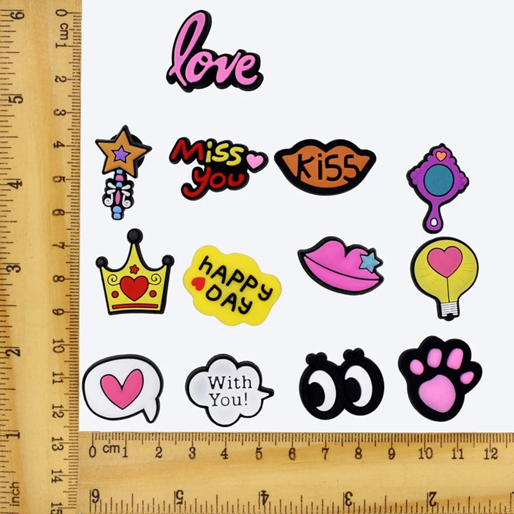 1Pcs PVC Shoe Charms Pin for Crocs - Fun Clog Bracelet Wristband Decorations for Kids & Adults - Perfect Party Favors & Gifts (Great for Birthdays, Beach Outings & DIY Fashion Accessories)