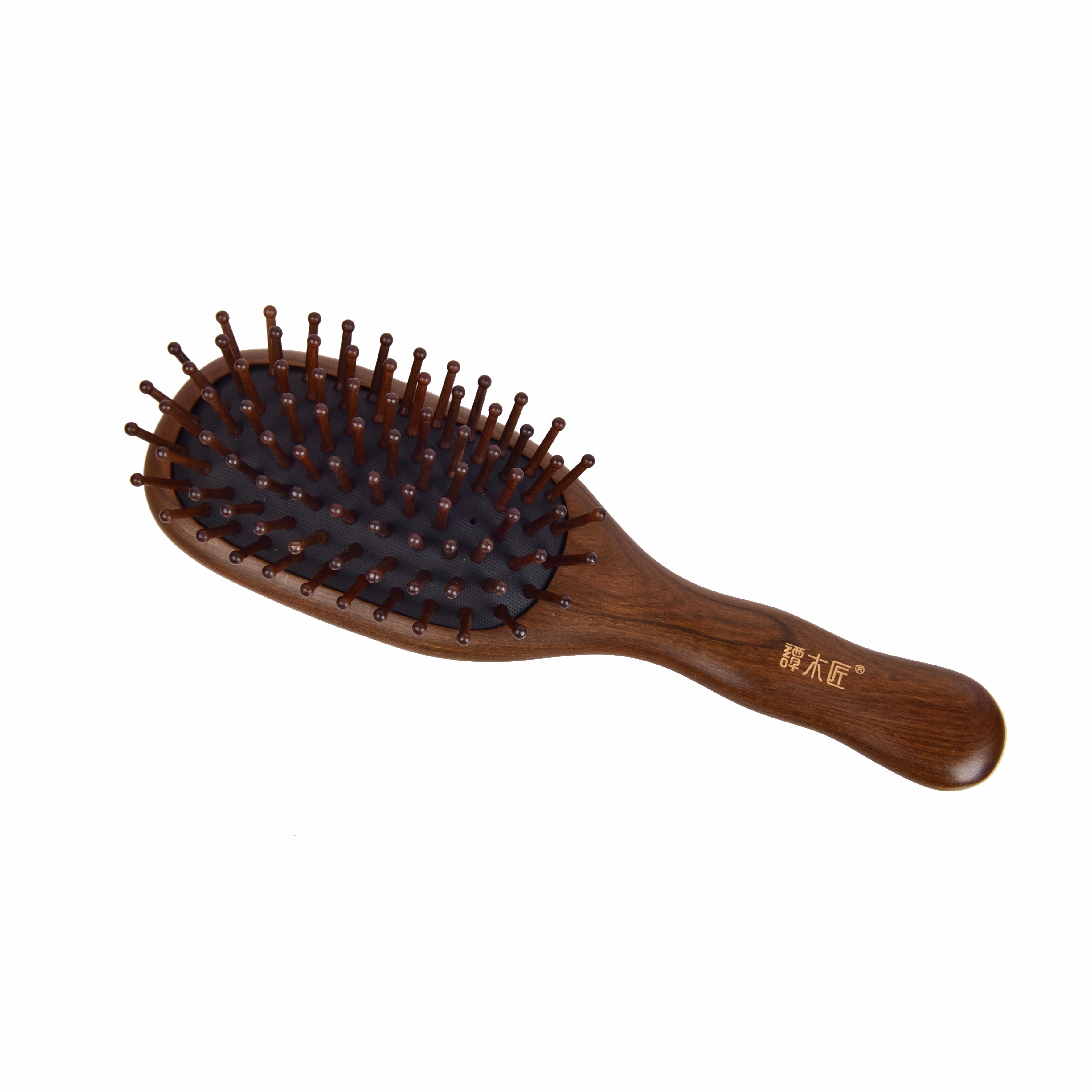 Peacock Wooden Hair Brush - Natural Wooden Hairbrush for Detangling & Shine - Perfect for Daily Hair Care & Styling at Home or Salon