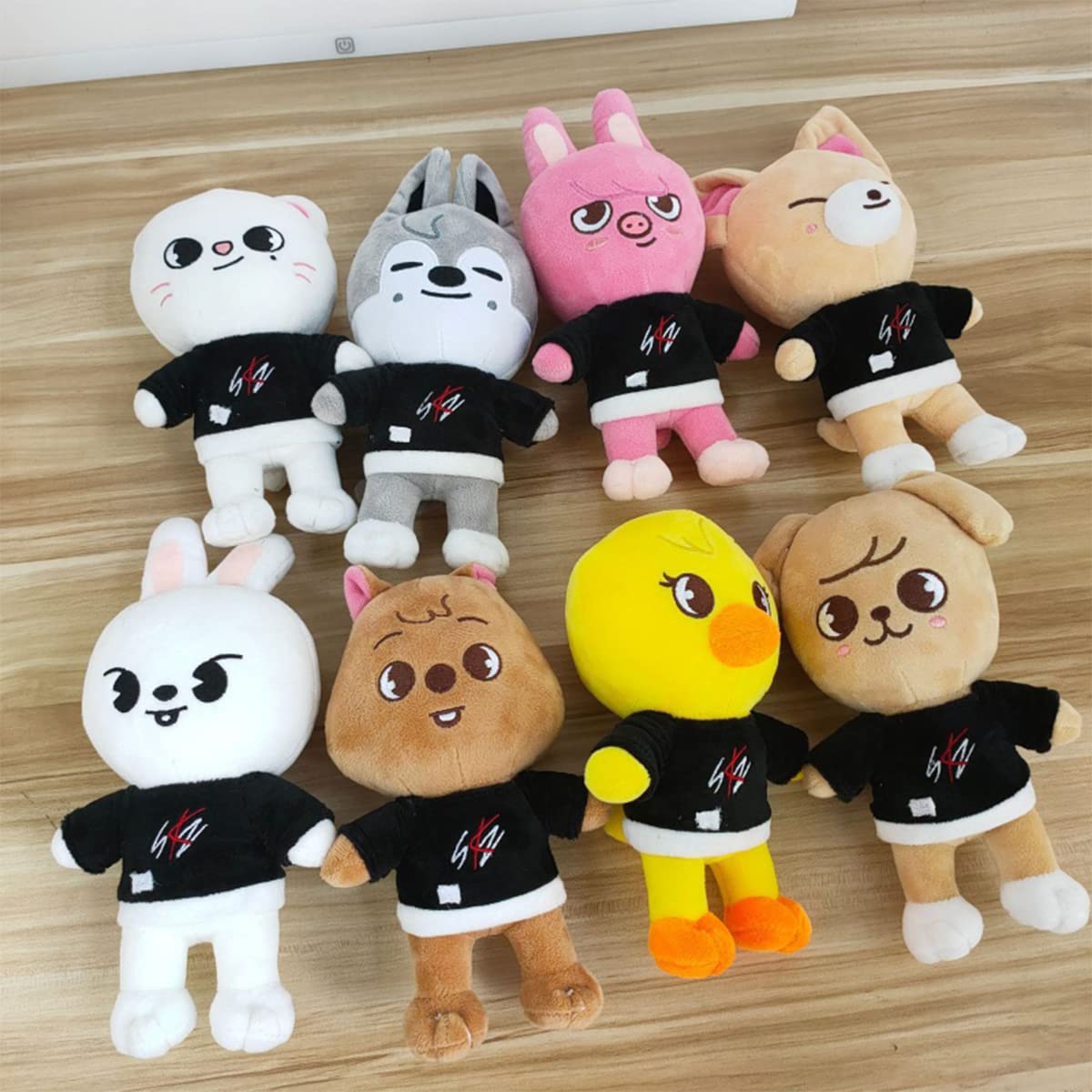 8in Stray Plush Toy - Soft Dwaekki Stuffed Animal, Cute Fashion Character Doll Gift for Kids & Fans - Perfect for Bedroom Decor, Birthday Presents and Anime Collectibles