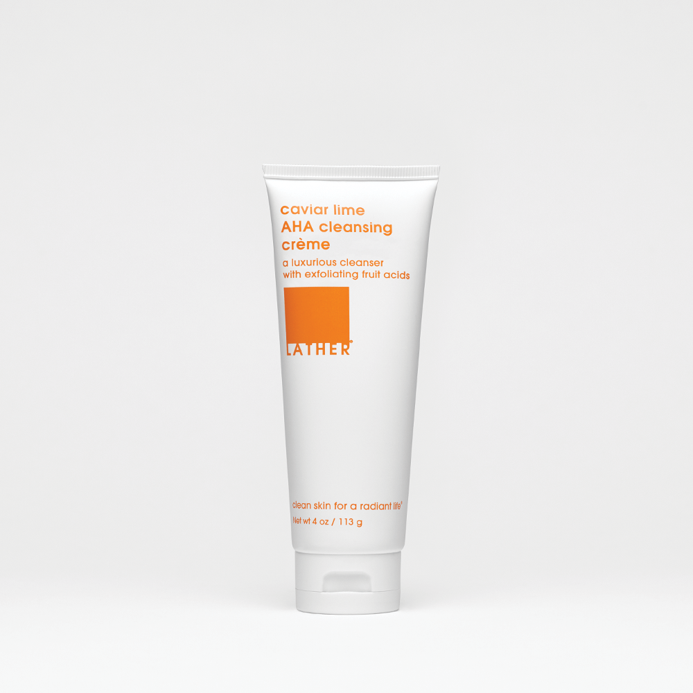 Caviar Lime AHA Cleansing Cream - Exfoliating Face Wash for Glowing Skin | Perfect for Daily Skincare Routine & Acne Treatment