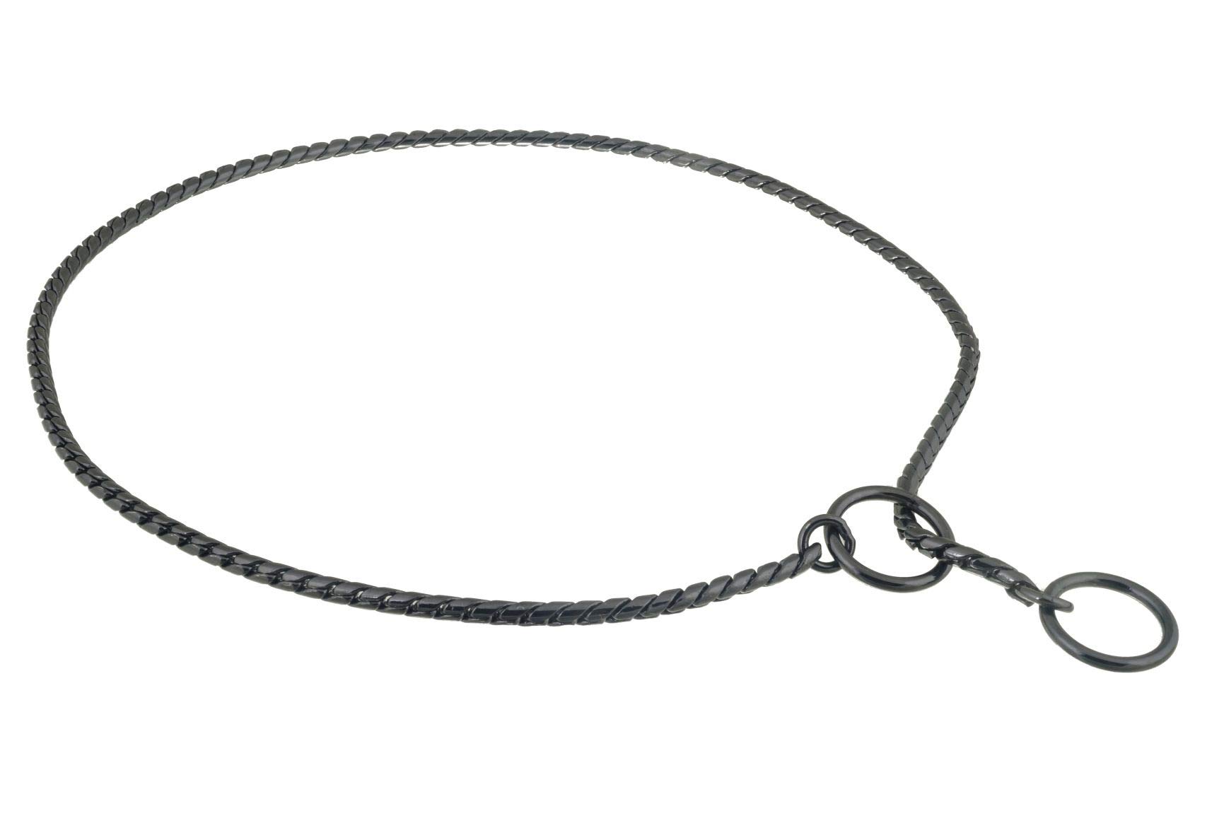 Premium Alvalley Brass Snake Chain Dog Collar - Adjustable Slip Collar for Toy, Small, Medium, Large & XL Dogs - 26