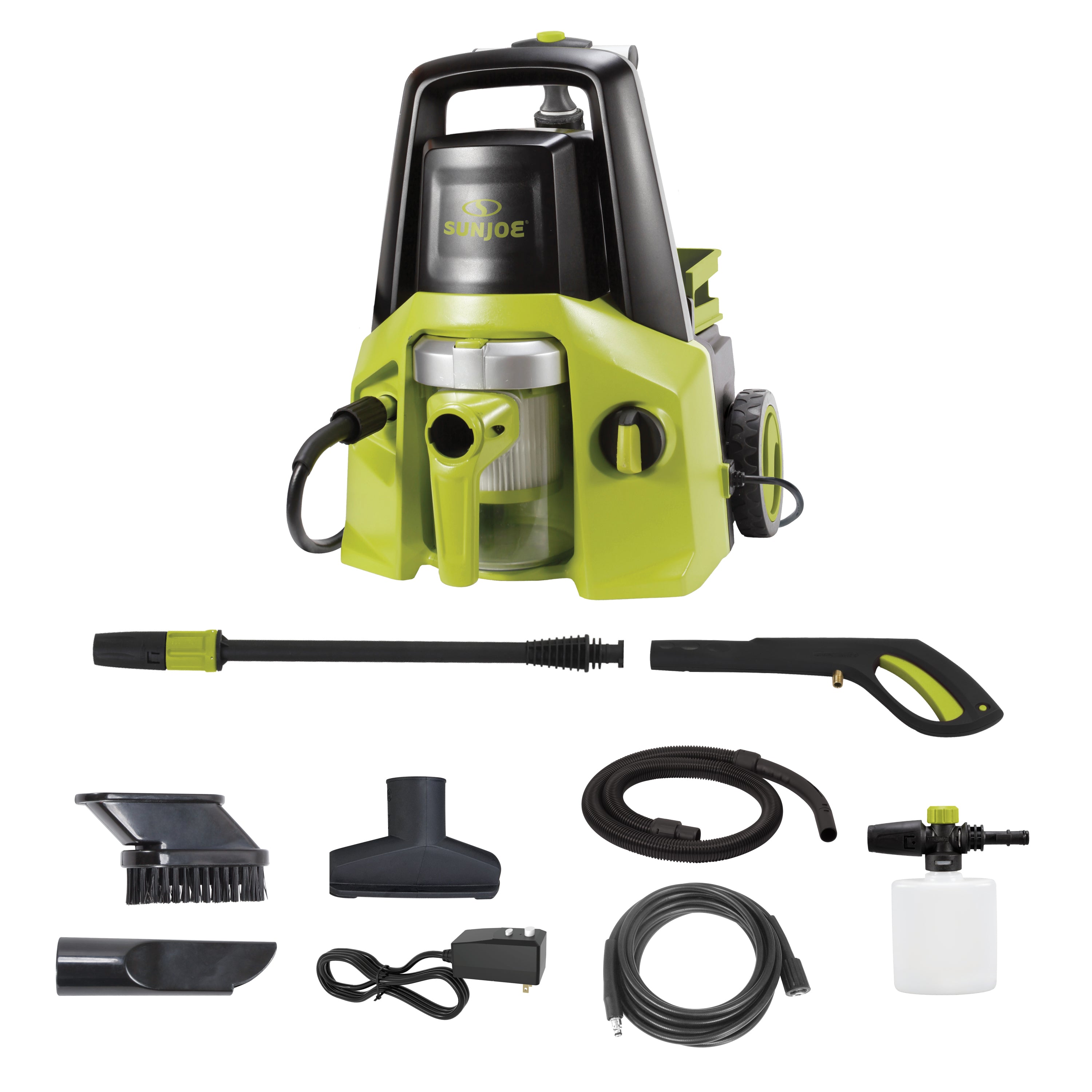 Sun Joe SPX7001E 2-in-1 Electric Pressure Washer with Built-in Wet/Dry Vacuum System | 1450 PSI, 1.45 GPM, 14 Amp | Perfect for Driveway Cleaning, Deck Washing & Garage Maintenance