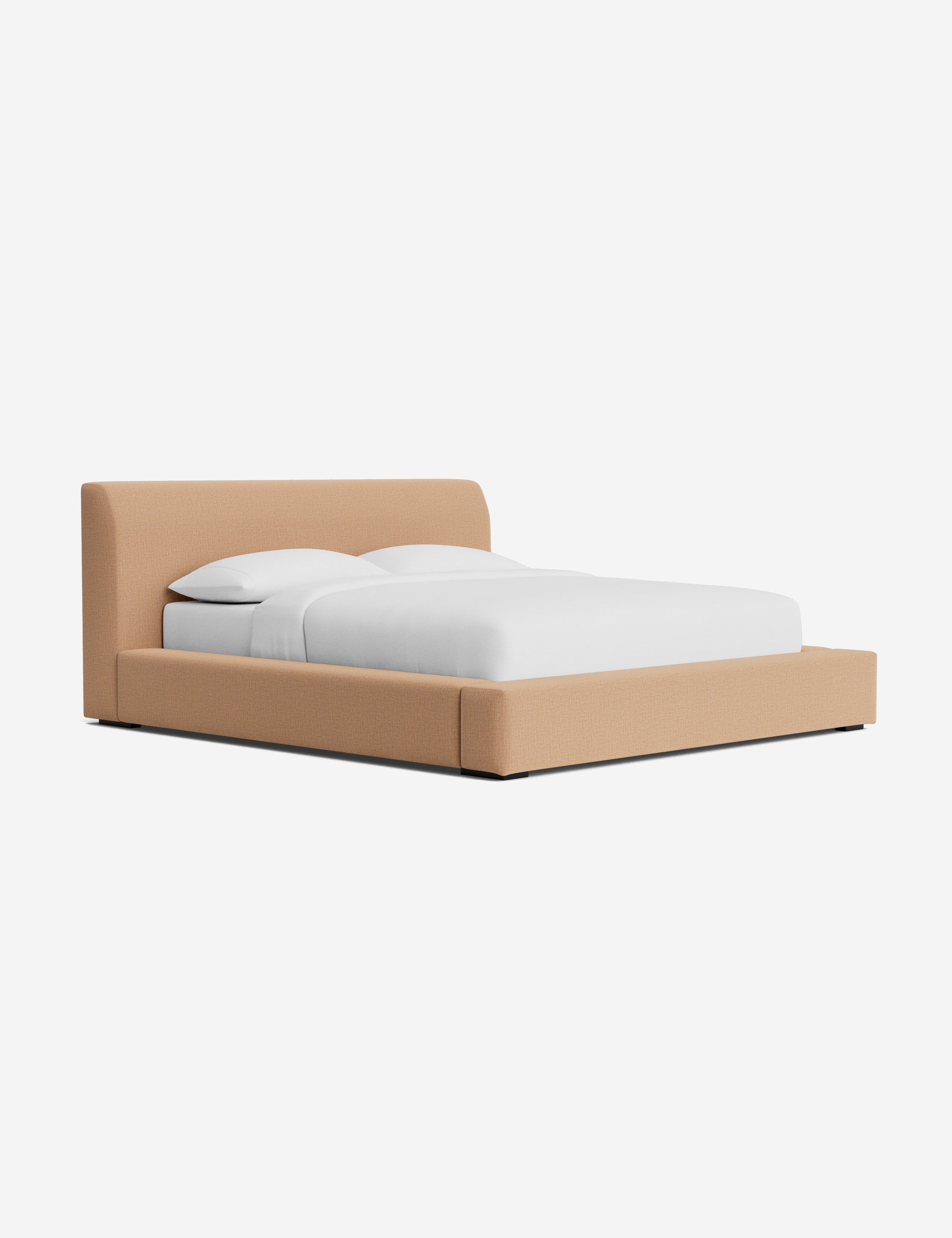 Clayton Platform Bed Frame - Queen Size, Modern Minimalist Wooden Bed with Sturdy Slat Support - Perfect for Bedroom, Guest Room, or Studio Apartment