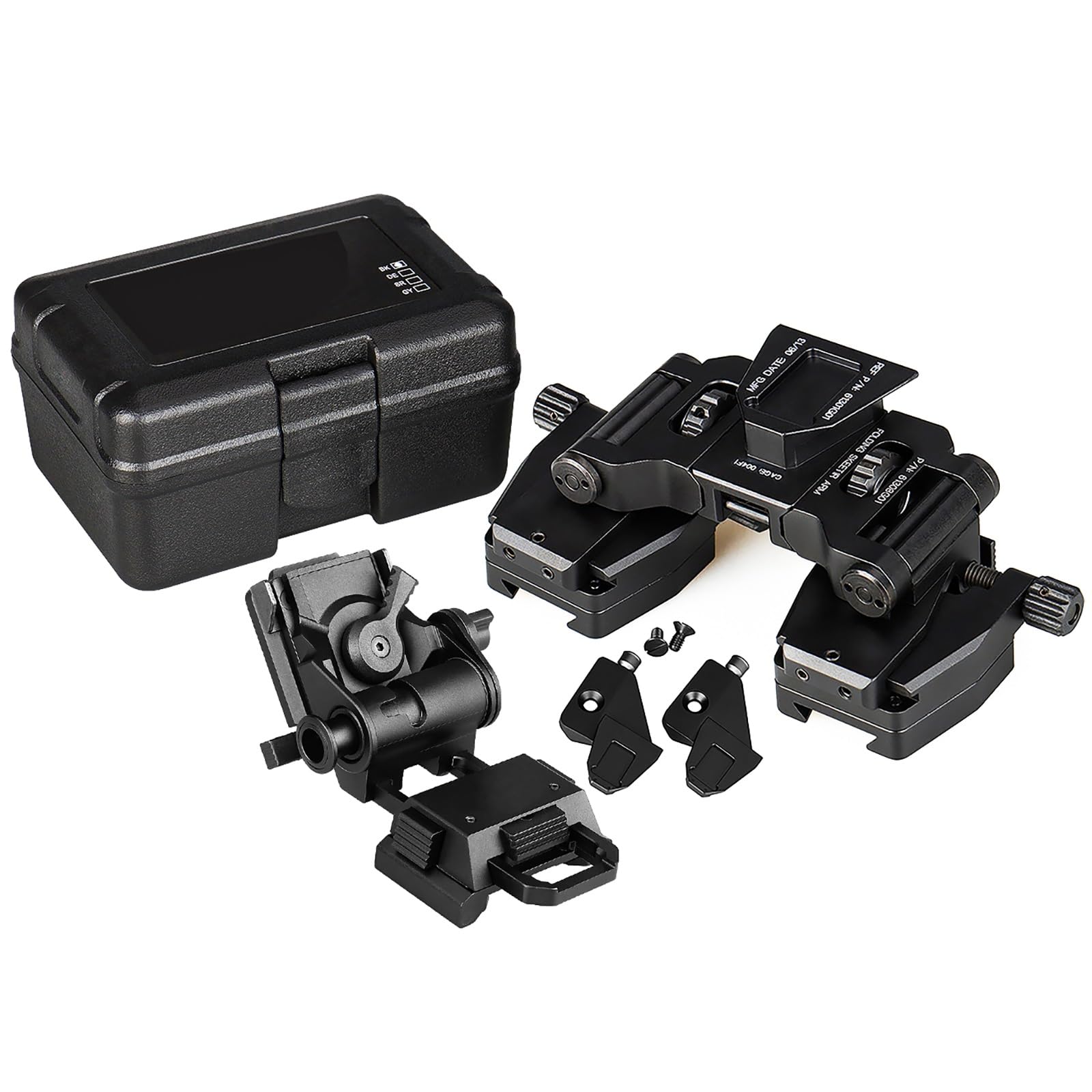 PVS-14 Lightweight Dual Tube Night Vision Mounting System - AN/PVS-14LW Aluminum Alloy Adapter for Military, Hunting & Tactical Operations | Compatible with PVS-14 Night Vision Goggles & Binoculars | Durable Anodized Construction for Outdoor Use