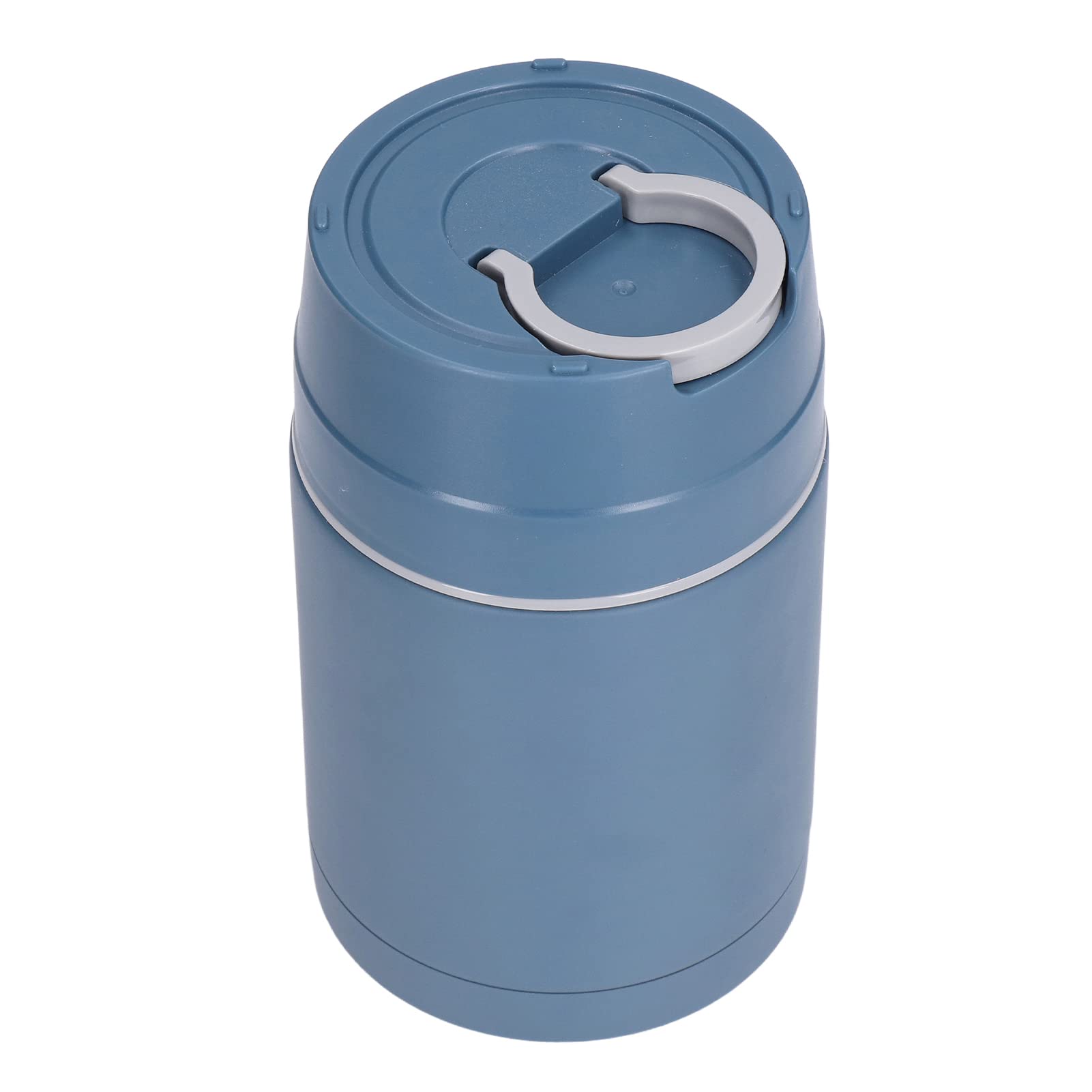 Premium Vacuum Insulated Food Container - 304 Stainless Steel Thermos Jar with Folding Spoon | Leak-Proof Lunch Box for Office, Travel & Outdoor Activities | Keeps Food Hot/Cold for Hours
