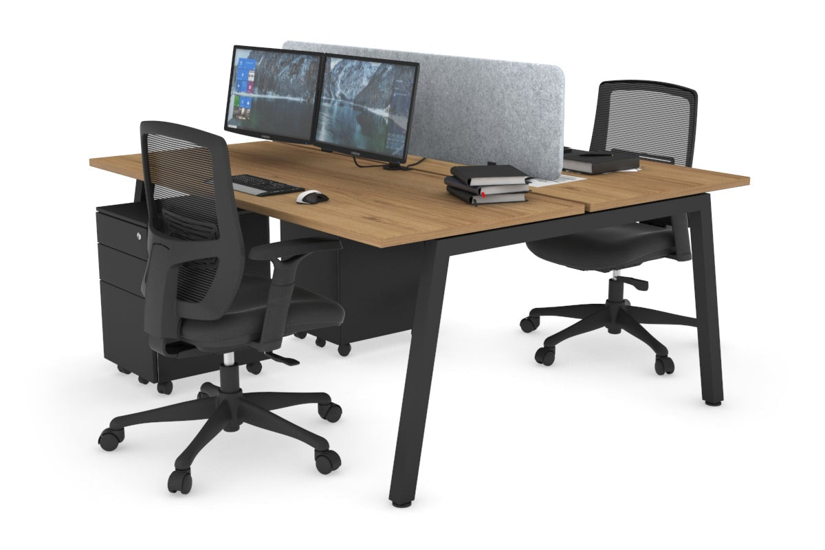 2-Person Office Workstation Desk - 1800L x 700W Dimensions - Perfect for Shared Workspaces & Collaborative Office Environments