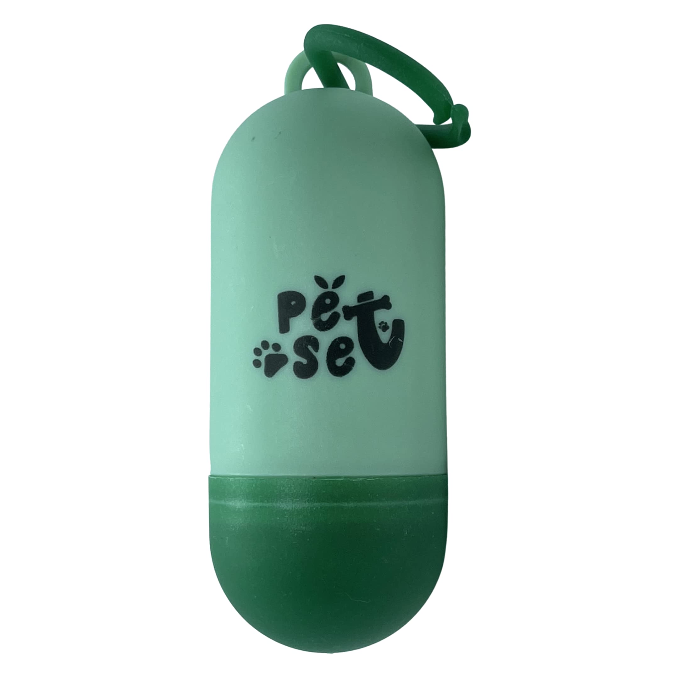 Stacy Talan Dog Waste Bag Dispenser with Leash Clip - Eco-Friendly Poop Bag Holder for Dogs, Black/Green/Light Green - Perfect for Walking, Hiking & Park Cleanup