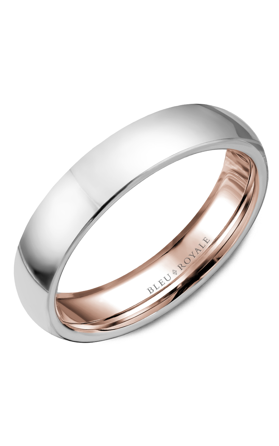 Bleu Royale Men's Wedding Band Ring - 8mm Comfort Fit Tungsten Carbide with Brushed Finish - RYL 057WR5 - Perfect for Engagement, Anniversary & Special Occasions