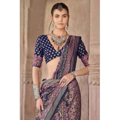 The Elegance of Tradition: A Story of the Blue Silk Saree