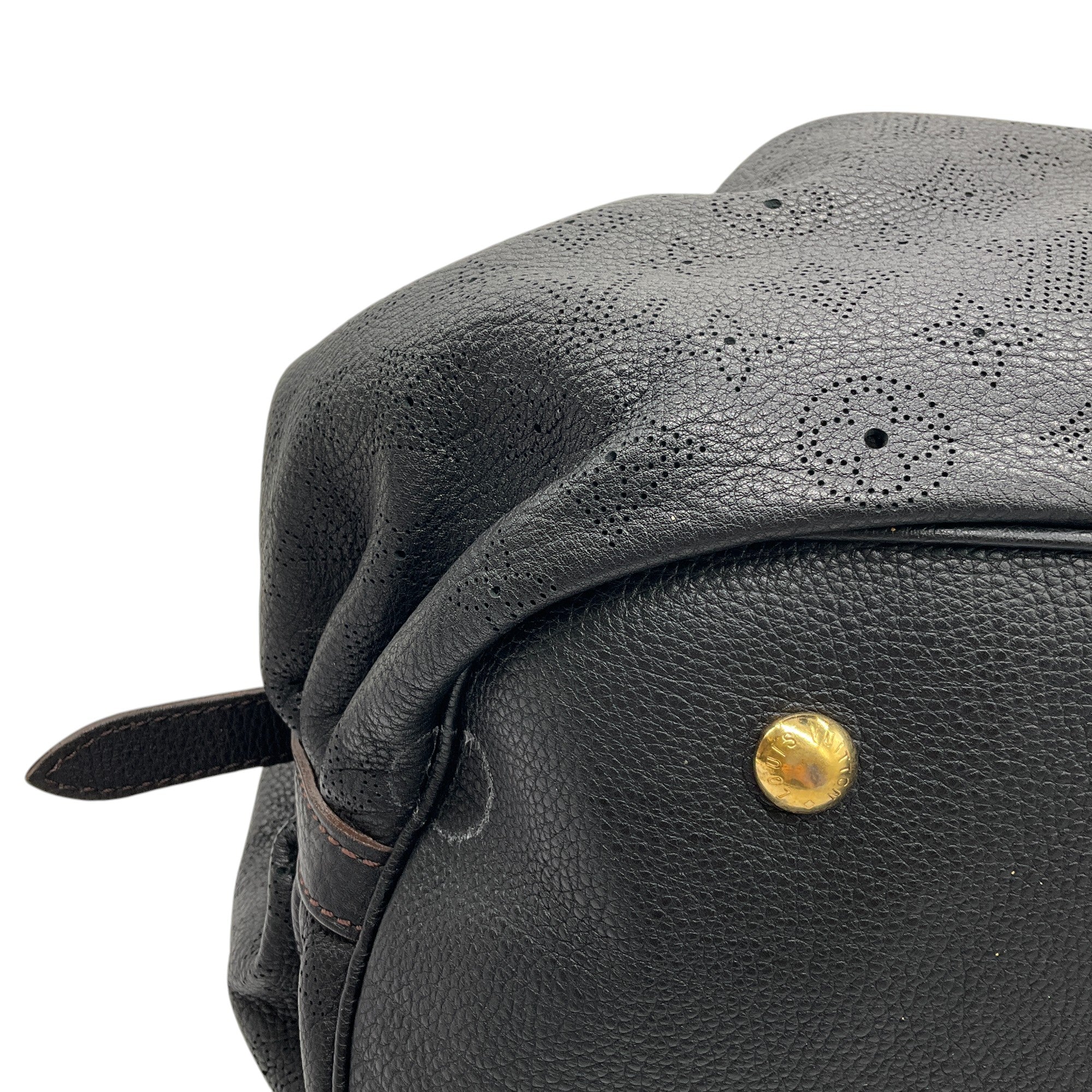 Authentic Louis Vuitton Black Monogram Mahina Leather XL Handbag - Luxury Designer Tote for Women, Perfect for Work, Travel & Everyday Use