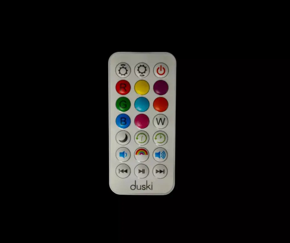 Duski Dream Guardian Remote - Smart Sleep Aid Device for Babies & Kids | Night Light, White Noise Machine, Temperature Monitor | Perfect for Nursery, Bedroom & Travel