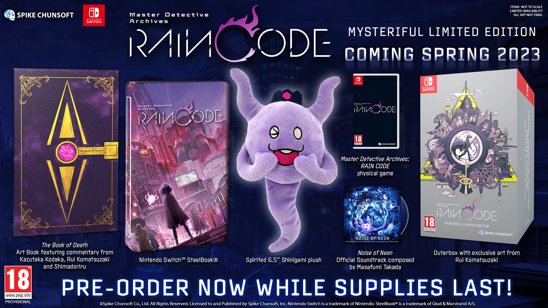 Nintendo Master Detective Archives: RAIN CODE Limited Edition - Mystery Adventure Game for Nintendo Switch | Perfect for Puzzle Lovers & Detective Game Fans