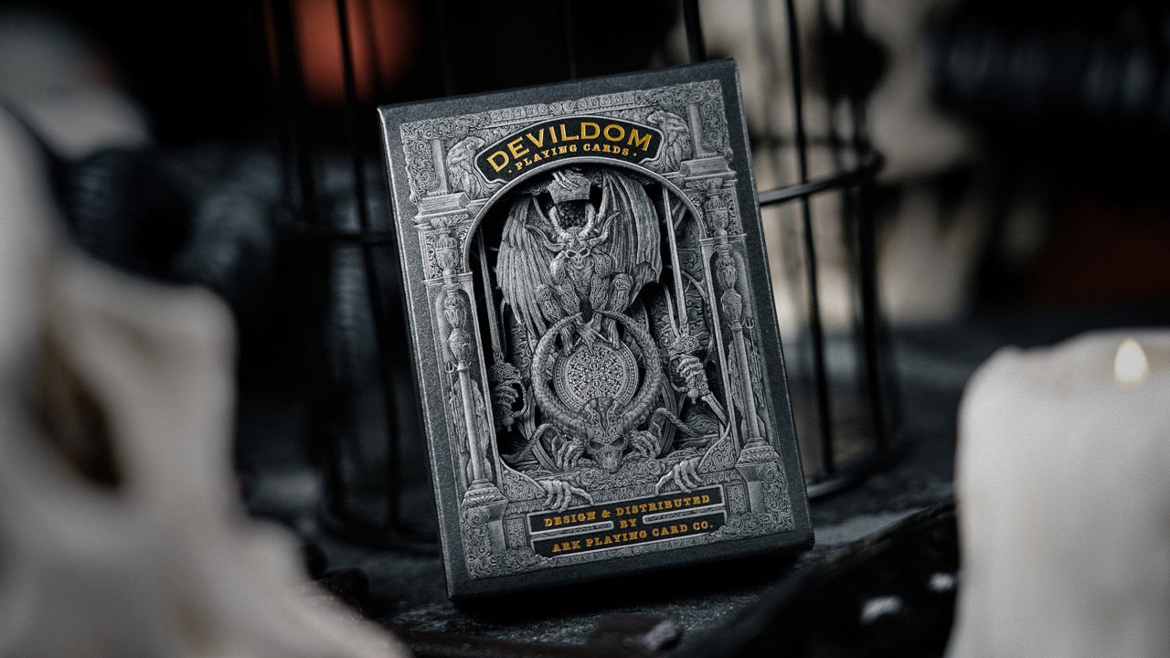 Devildom Dark Evil Gothic Style Playing Cards - Premium Quality for Magic Tricks, Poker Games, and Collectors - Perfect for Halloween, Themed Parties, and Cardistry Performances