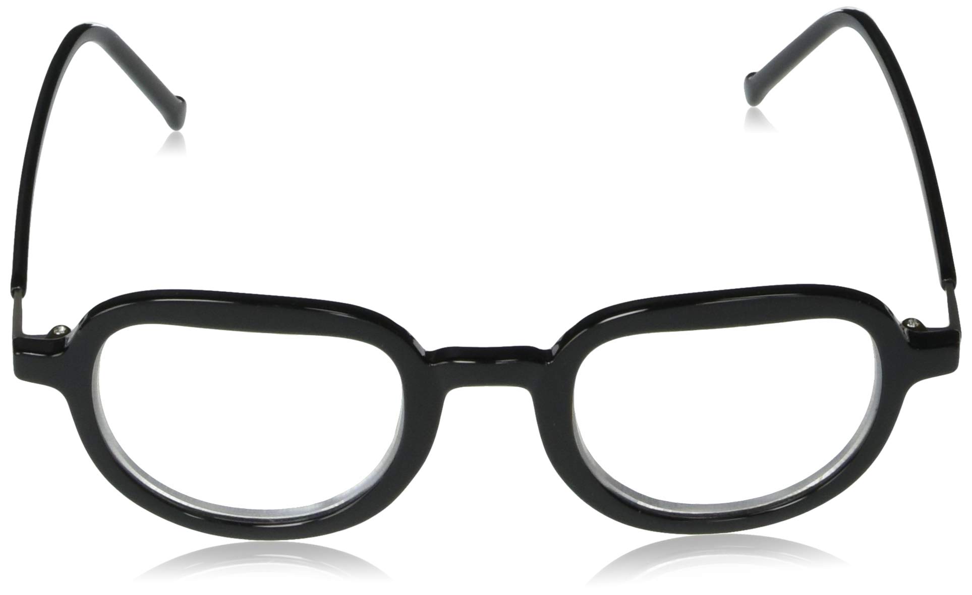 A.J. Morgan Reading Glasses for Women & Men - Round Frame Readers with Clear Lenses (+1.00 to +3.50) - Perfect for Reading Books, Using Smartphones, and Working on Computers