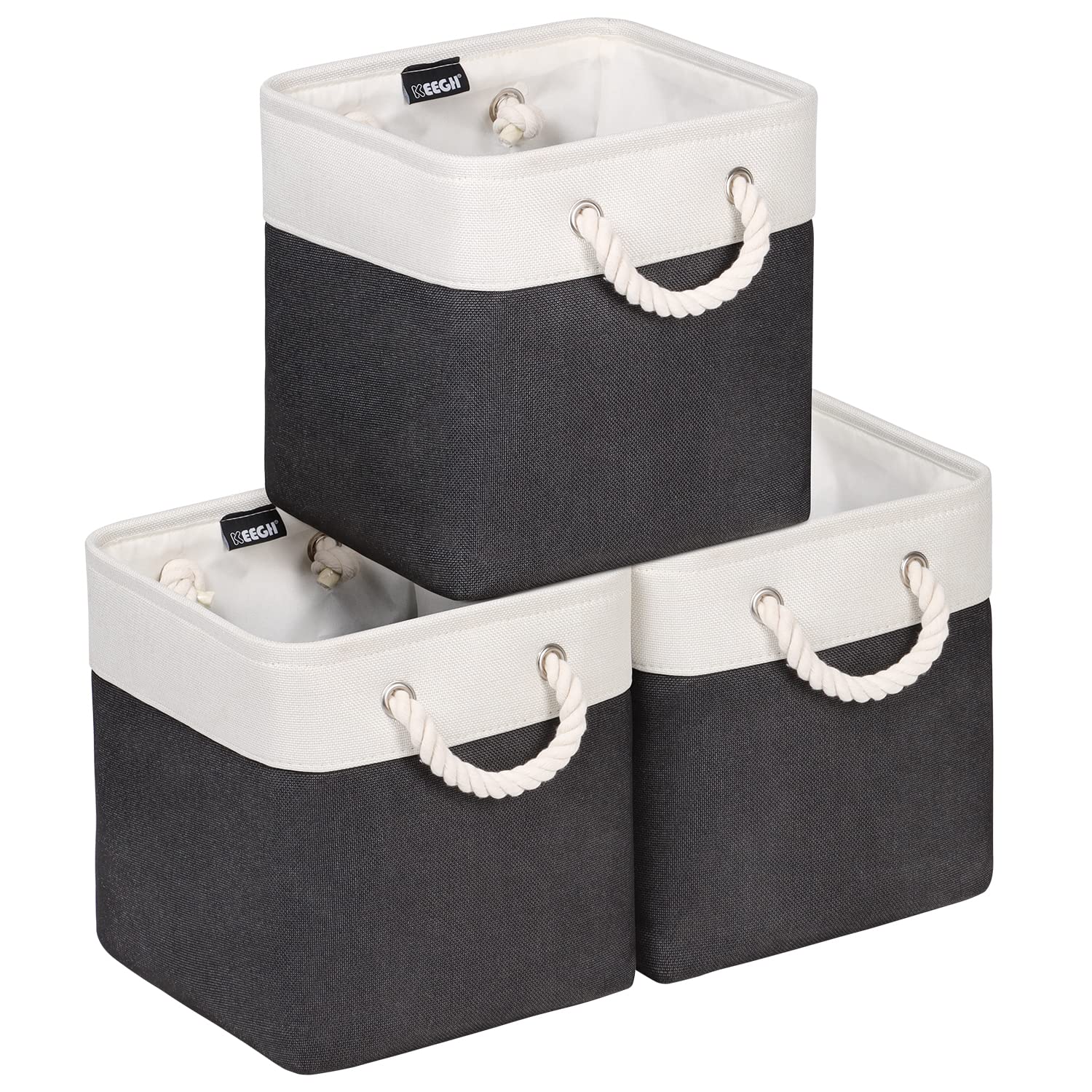 Foldable Fabric Cube Storage Bins 10.5x10.5