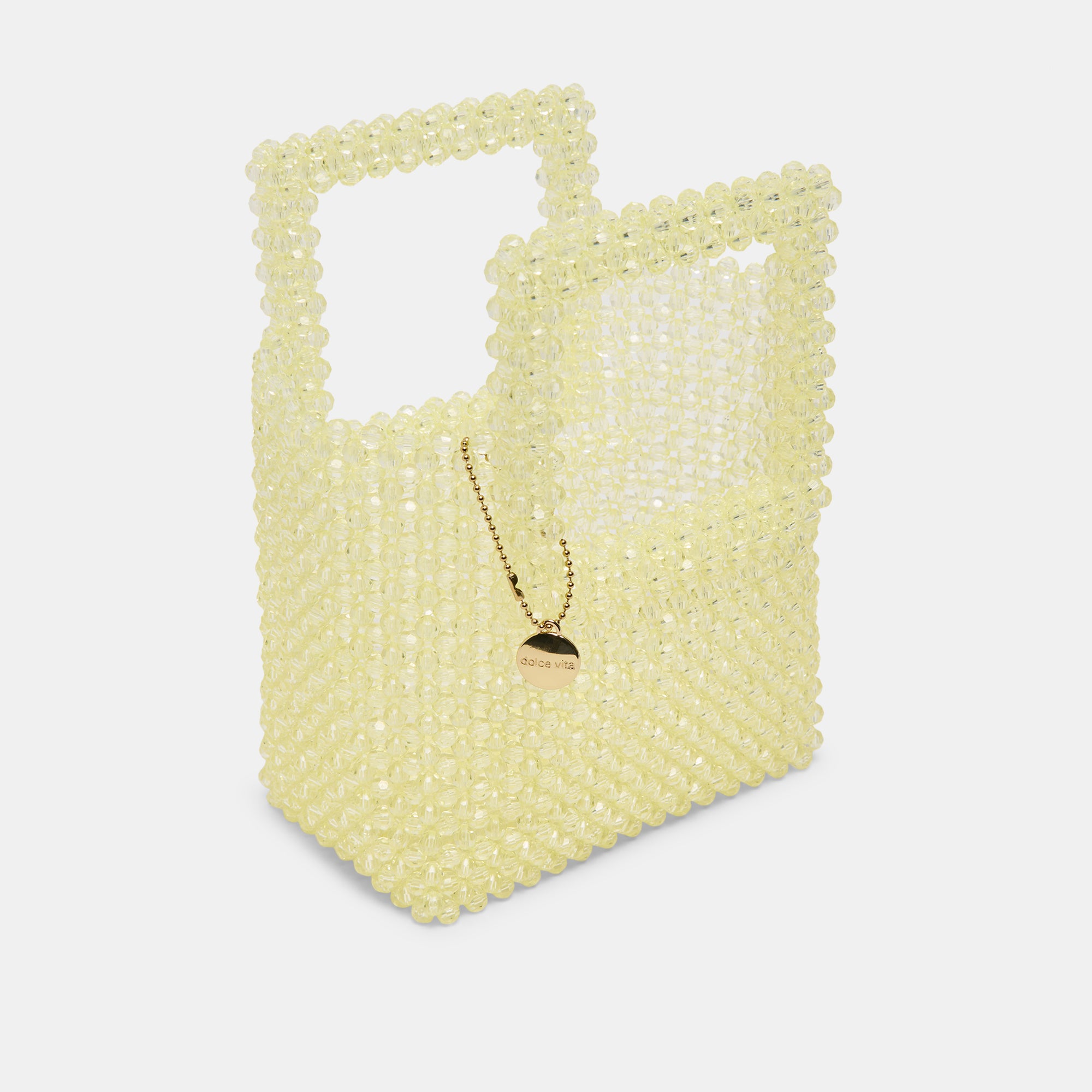 Marel Handbag Lime Beaded - Stylish Women's Crossbody Bag for Casual Outings, Parties & Everyday Use