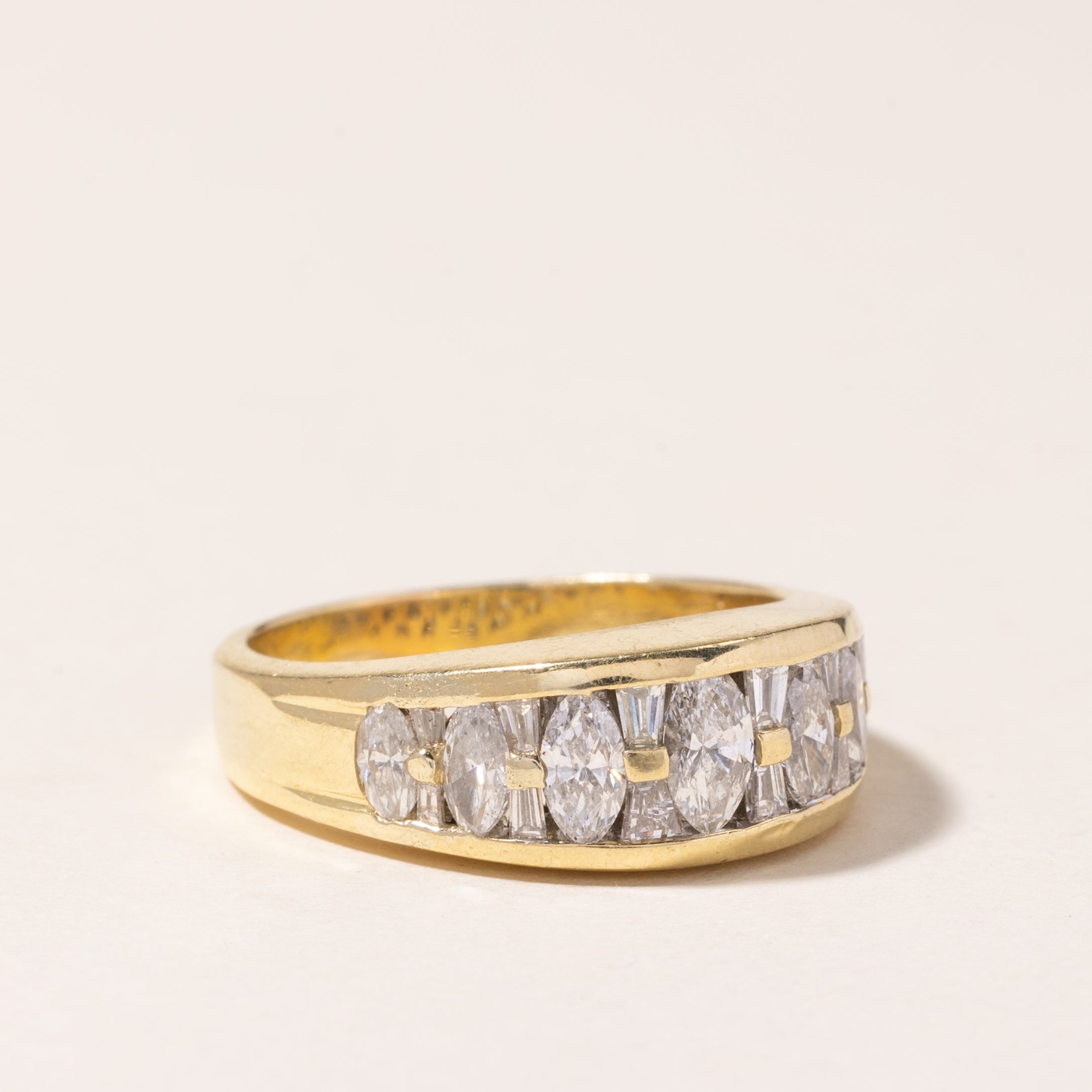 18K Yellow Gold Diamond Ring - 2.00 Carat Total Weight (CTW) | Size 9 | Elegant Engagement & Wedding Band for Women | Perfect for Proposals, Anniversaries & Special Occasions