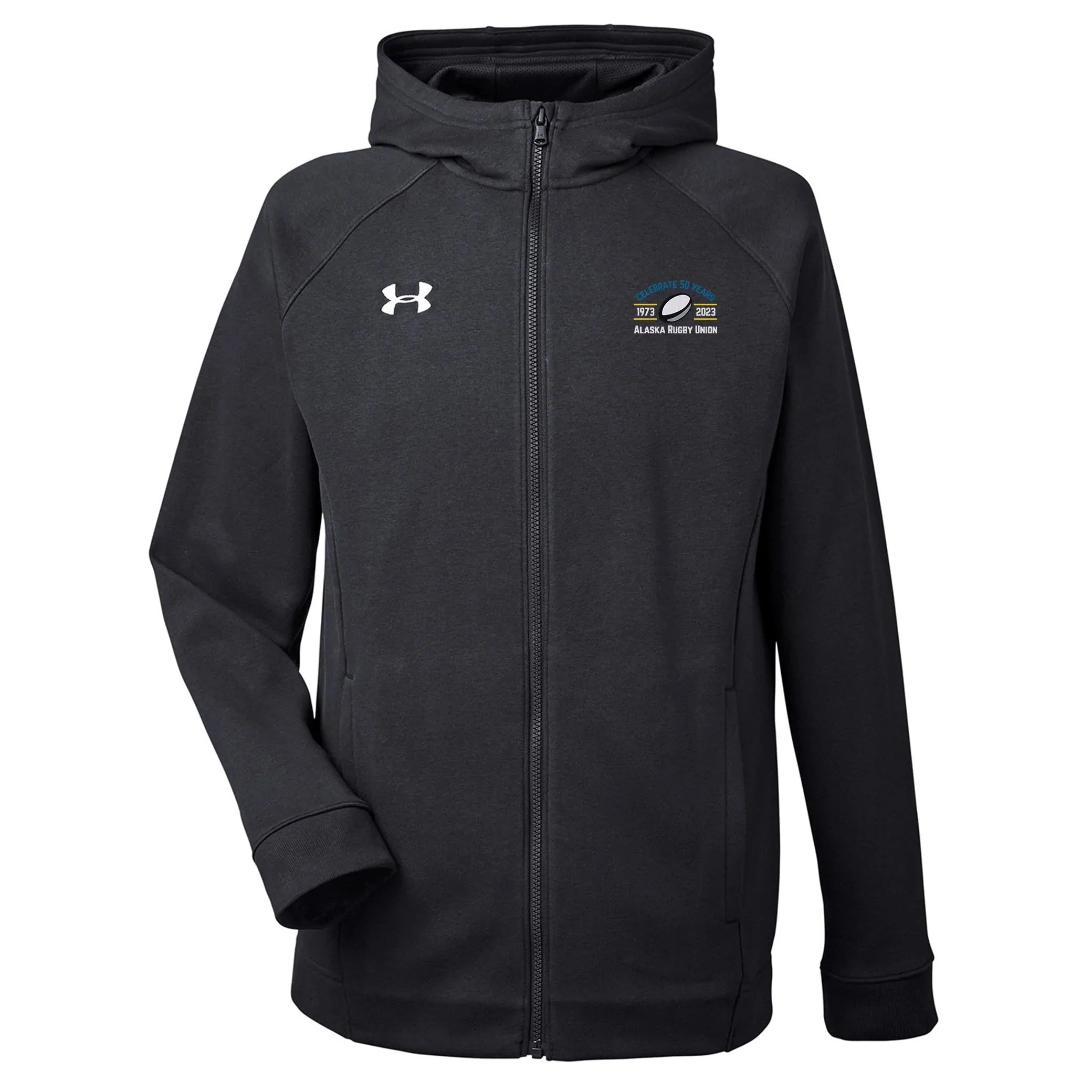 AKRU 50th Anniversary Hustle Zip-Up Hoodie for Men & Women - Comfortable Fleece Pullover for Casual Wear, Gym, and Outdoor Activities