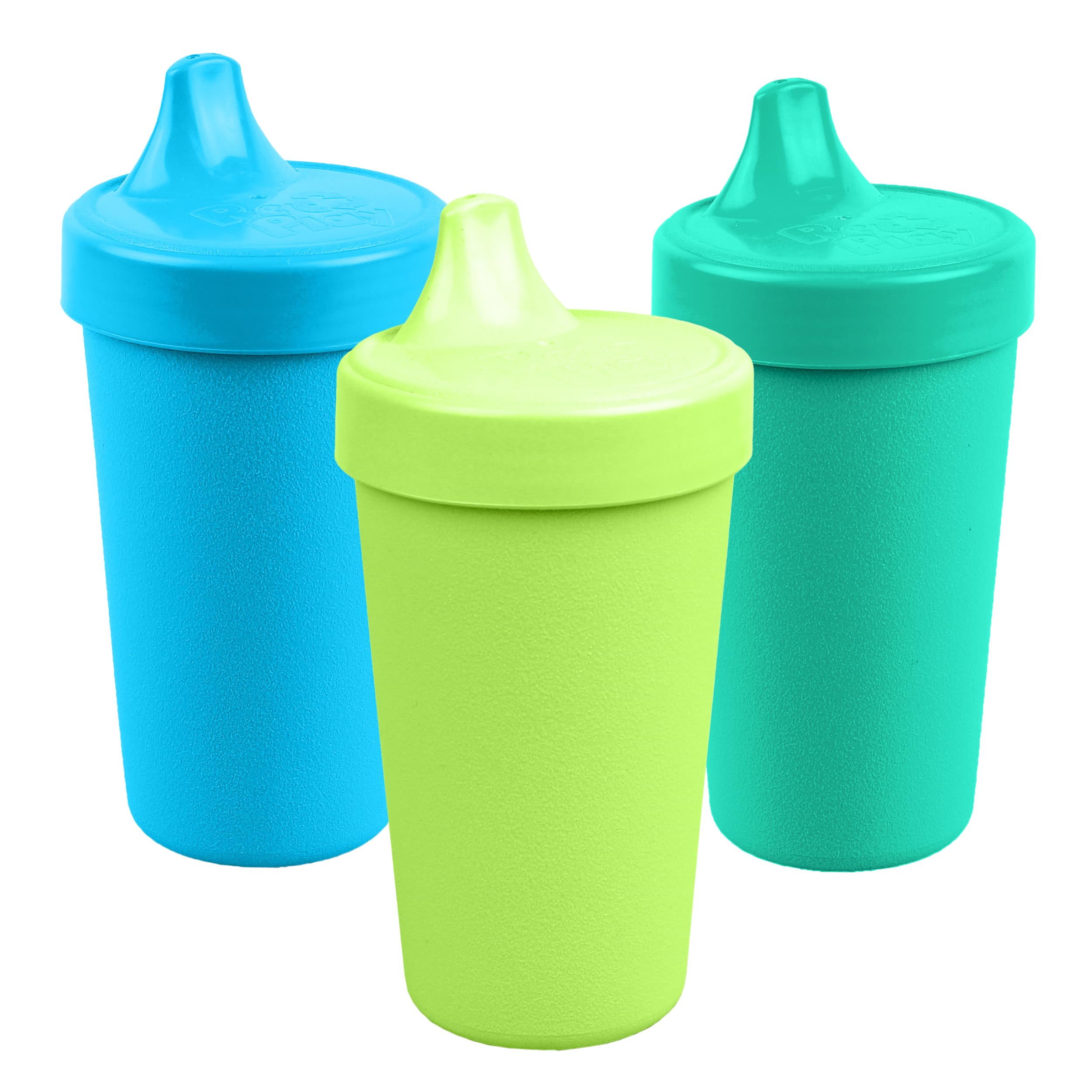 Re-Play Made in USA 10 Oz. Toddler Sippy Cups Set of 3 - BPA-Free Spill Proof Kids Cups, Dishwasher & Microwave Safe - Hard Spout Baby Sippy Cups 3.13