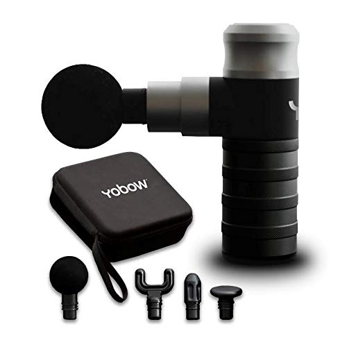 Yobow Mini Massage Gun - Portable Deep Tissue Massager with 4 Speeds & 6 Colors | USB-C Fast Charging | Pain Relief for Muscle Recovery | Perfect for Athletes, Office Workers & Home Use