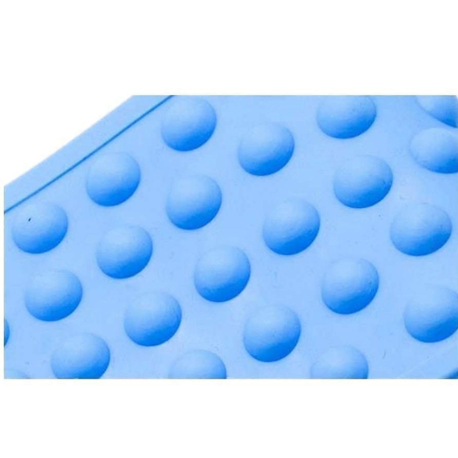 SVADISTHA Silicone Body Scrubber - Double-Sided Exfoliating Brush for Deep Cleaning & Massage - Shower & Bath Use (Blue)