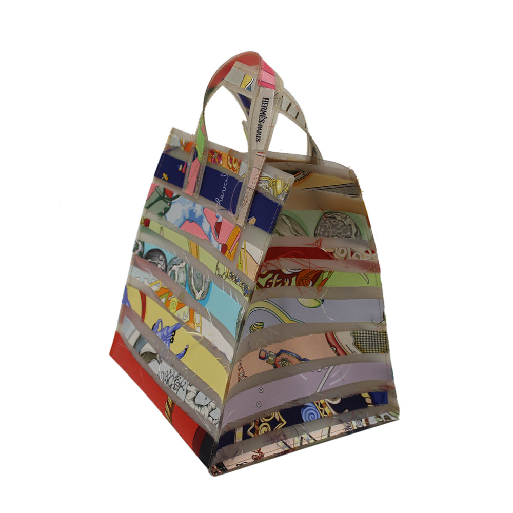 Authentic Hermes Louvre Museum Limited Edition Clear Rubber Tote Bag - Rare Collectible Designer Handbag for Women, Fashion Accessory & Museum Souvenir - Perfect for Travel, Shopping & Luxury Gift Giving