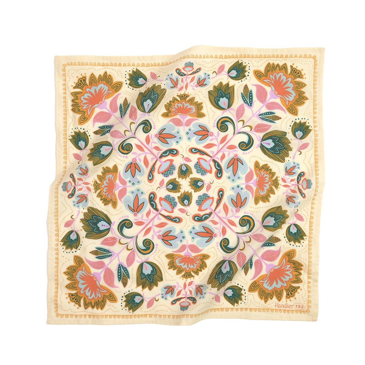 Stylish Ingrid Cream Bandana - Soft & Breathable Cotton Scarf for Women & Men - Perfect for Outdoor Activities, Fashion Accessories, and Hair Protection