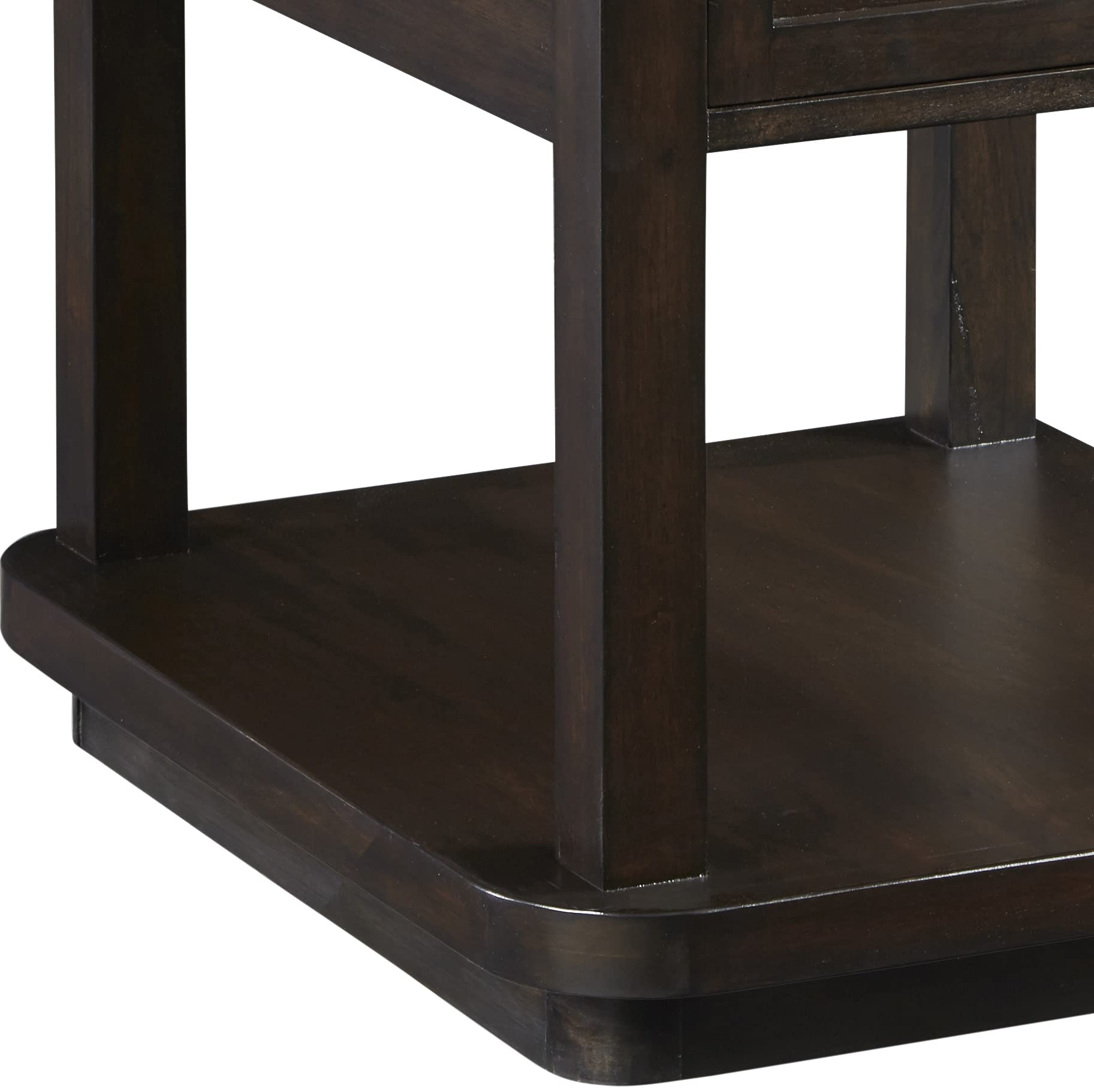 Progressive Furniture Grove Park End Table - Brown Wooden Side Table for Living Room, Bedroom & Office - Compact Nightstand with Storage Shelf