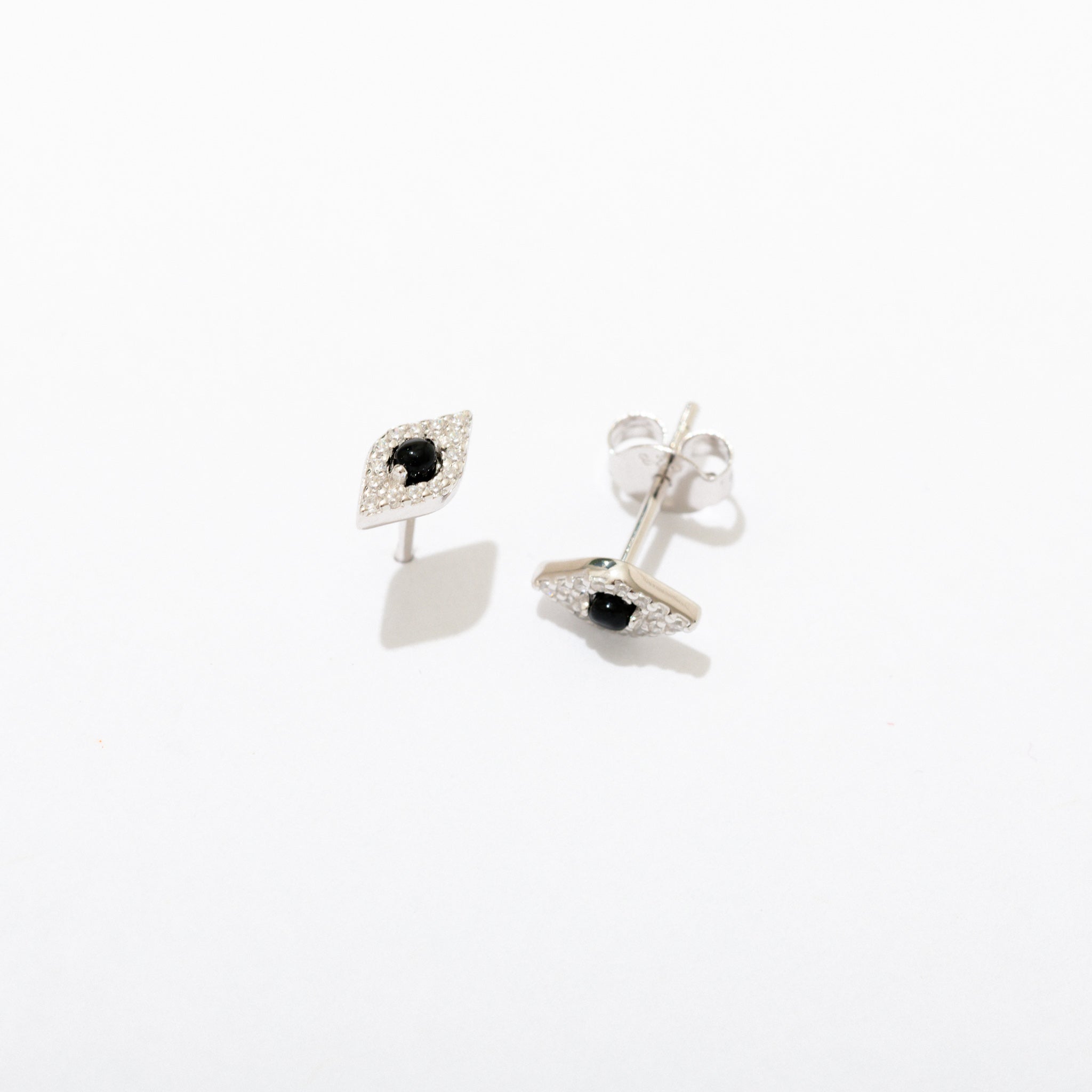 Evil Eye Stud Earrings for Women - Protection Jewelry, Hypoallergenic Stainless Steel - Perfect for Everyday Wear, Gifts & Spiritual Healing
