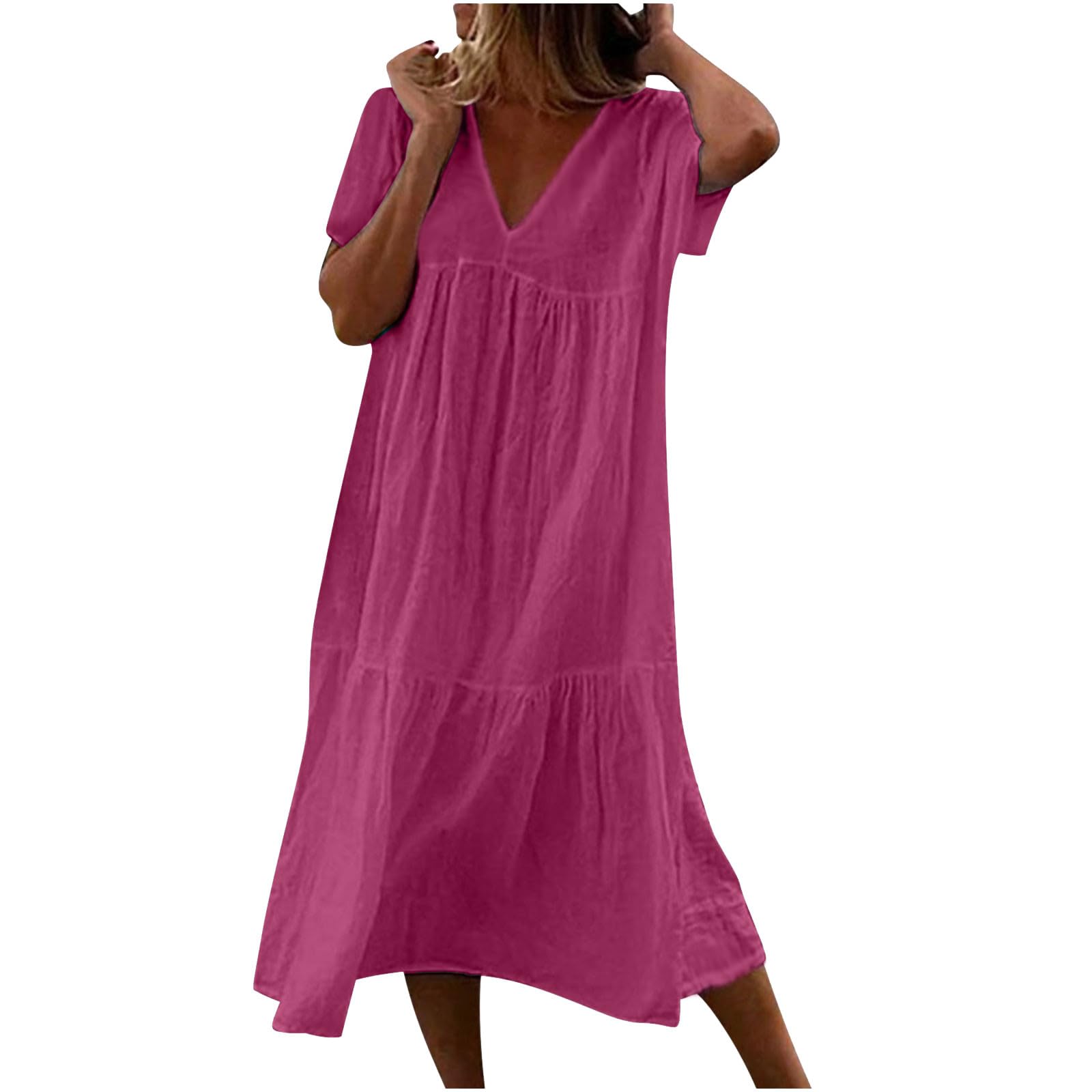 Oelaio Women's Sundresses - Elegant Short Wedding Dresses for Bride, Teen & Grade 8 Graduation Dresses, Fancy Summer Dresses for Beach, Party & Special Occasions