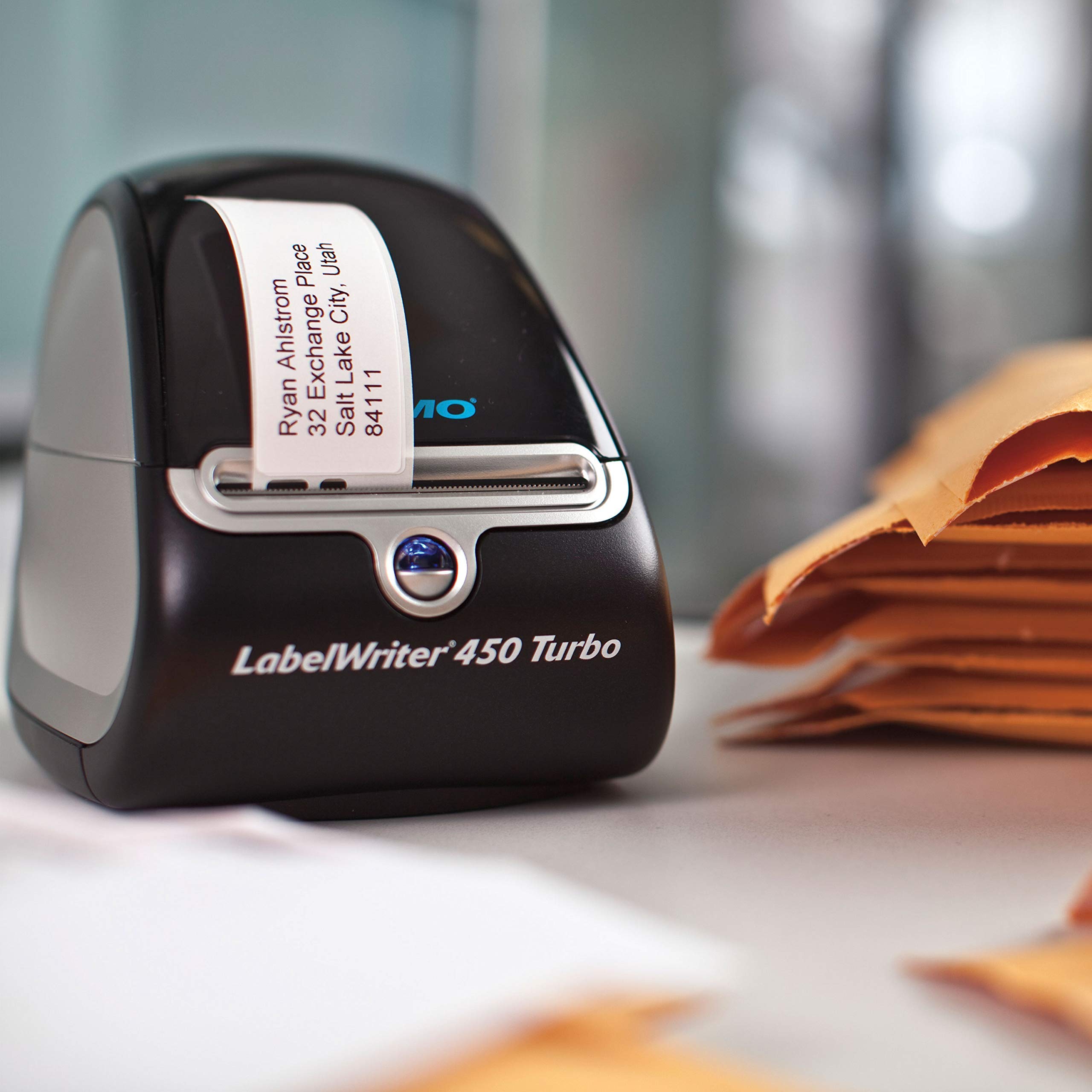 DYMO LabelWriter 450 Turbo Thermal Label Printer - Fast Printing for Shipping Labels, Barcodes & Mailing | Home & Office Organization | Perfect for Ecommerce, Small Business & Warehouse Use (Renewed)