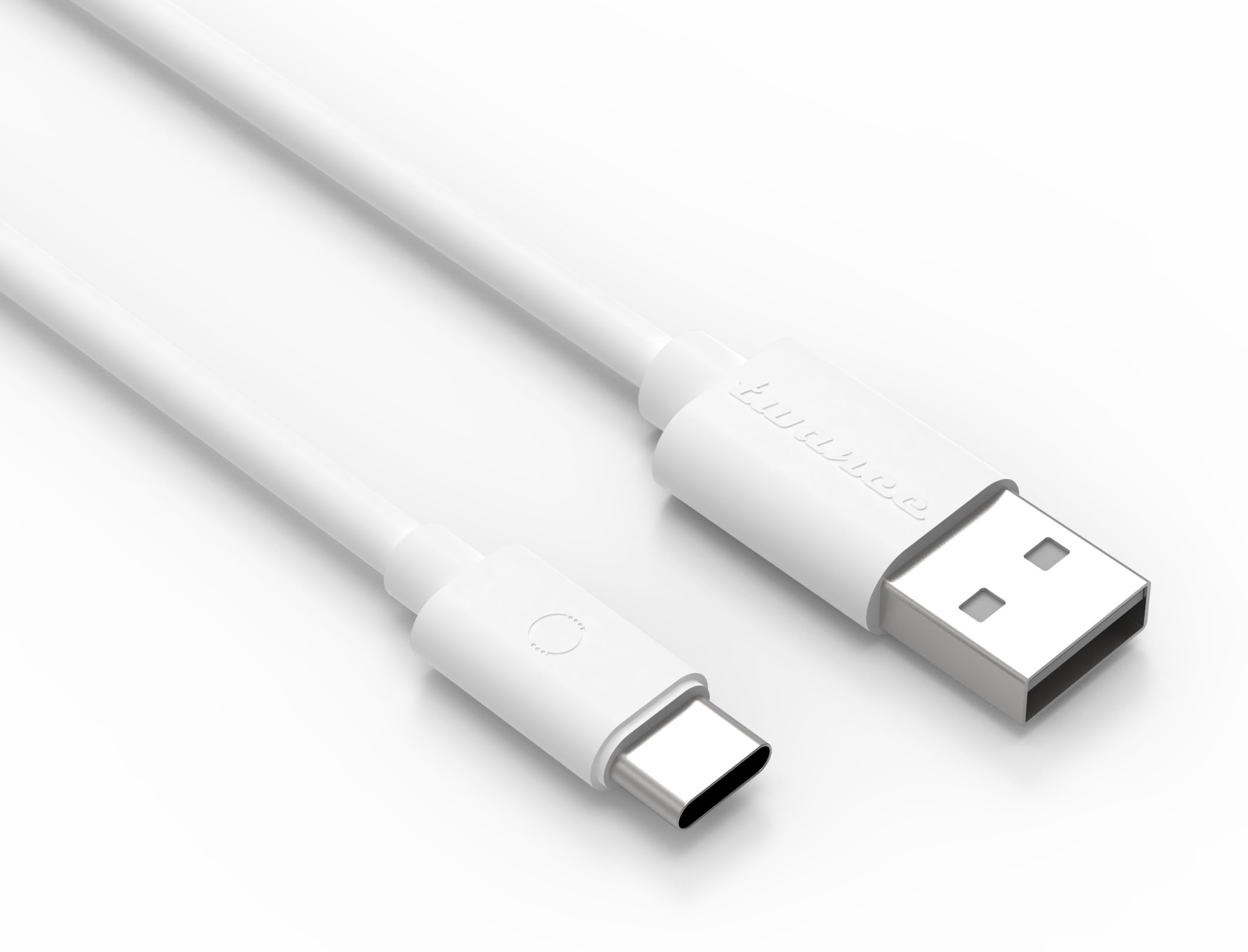 Twance PVC Fast Charging Type C to USB Cable (White, 1m) - 65W/3.1A 480Mbps Data Sync & Quick Charge - Durable USB-C Cable for Smartphones, Tablets & Laptops - Perfect for Home, Office & Travel Charging