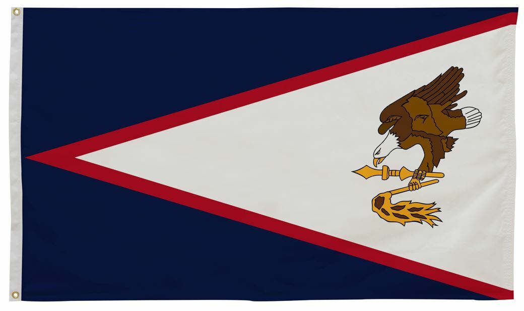 American Samoa Flag 5' x 8' - Durable Printed Nylon US Territory Flag for Outdoor & Indoor Use - Perfect for Parades, Schools, and Patriotic Events